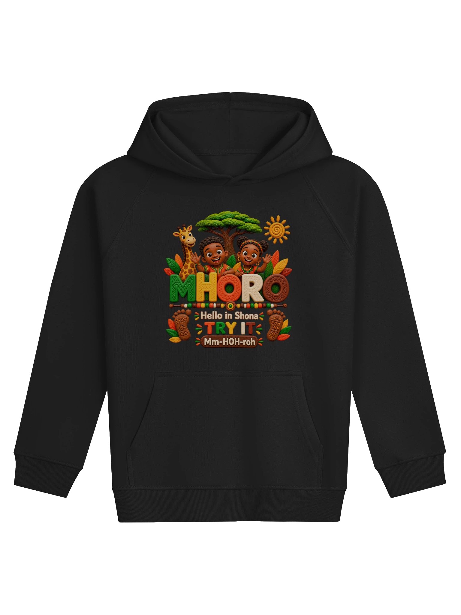 Lil Ubuntu Kids Safari — MHORO Shona Kids Hoodie product image (1)