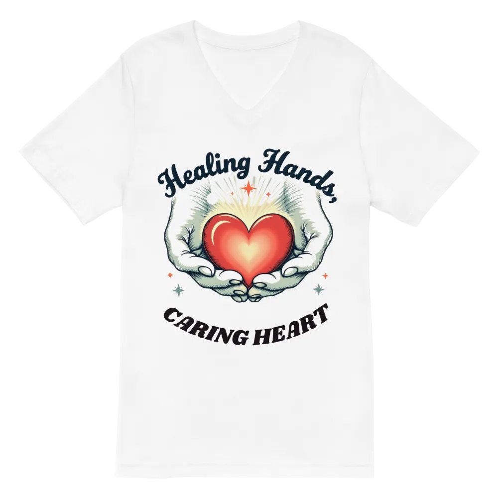 Healing Hands - Caring Heart V-Neck Tee product image (2)