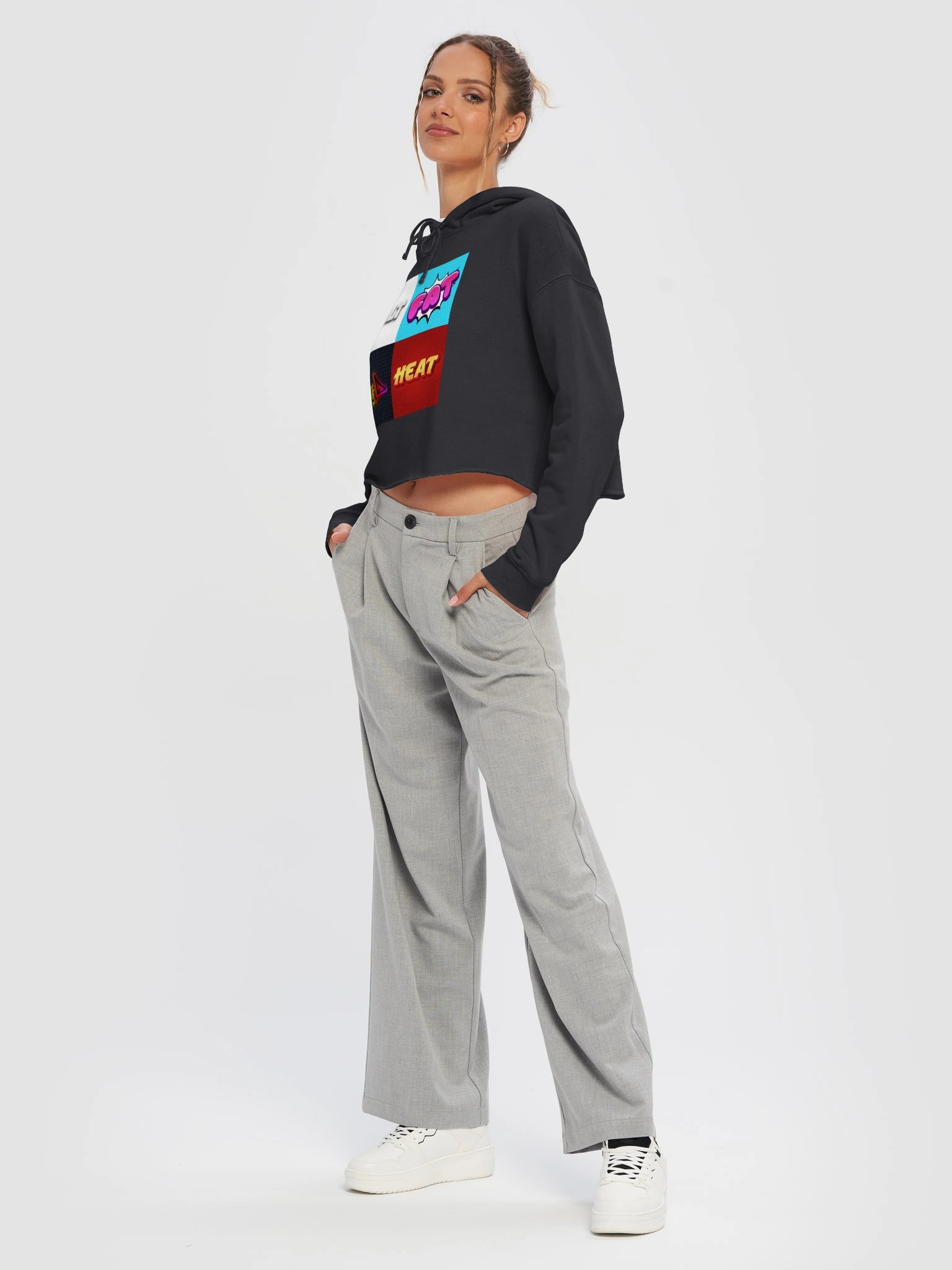 Salt Fat Acid Heat - Independent Trading Co. Women’s Lightweight Cropped Hoodie product image (5)
