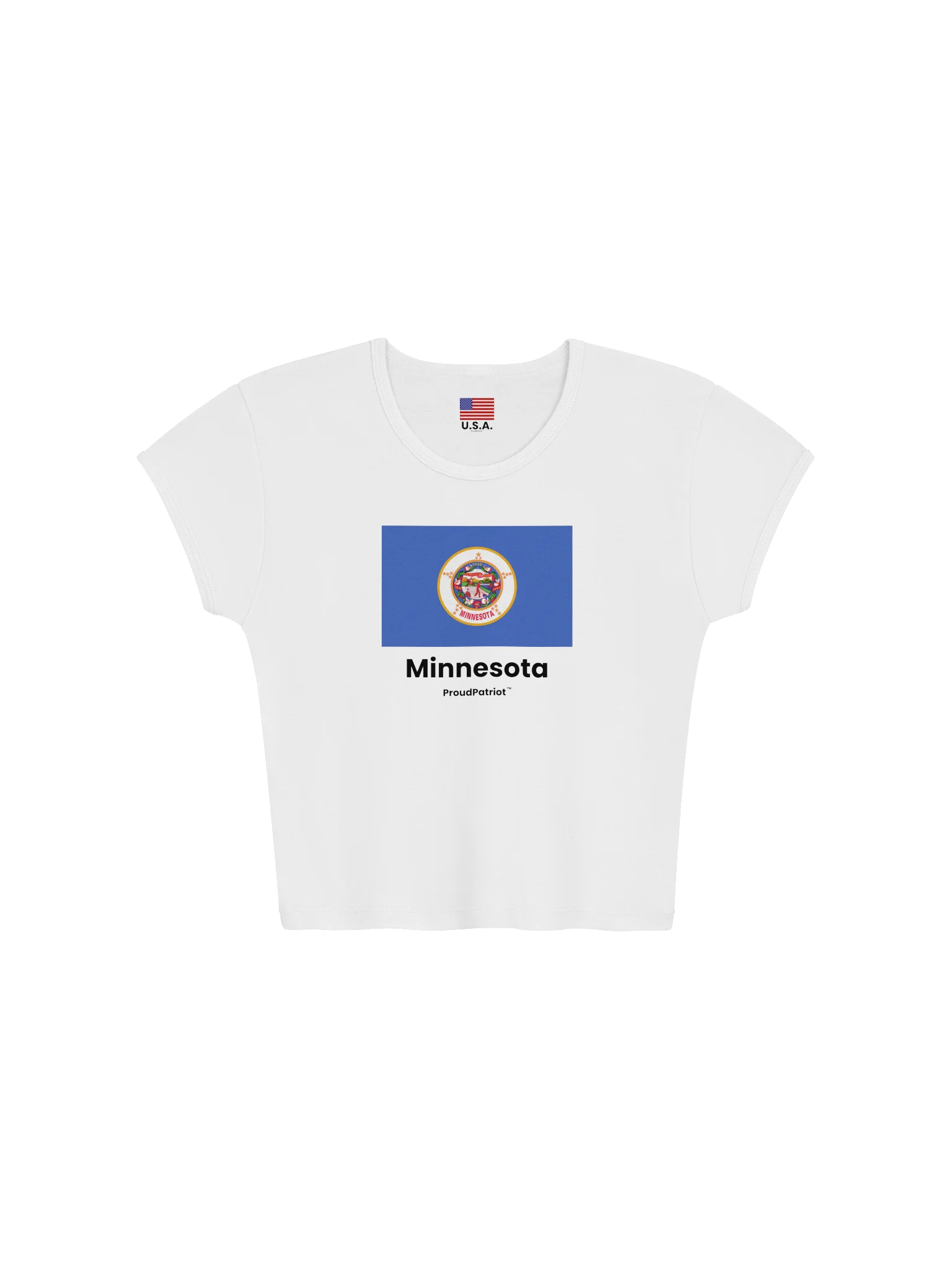 Minnesota Women's Ribbed Baby Tee Crop Top product image (5)