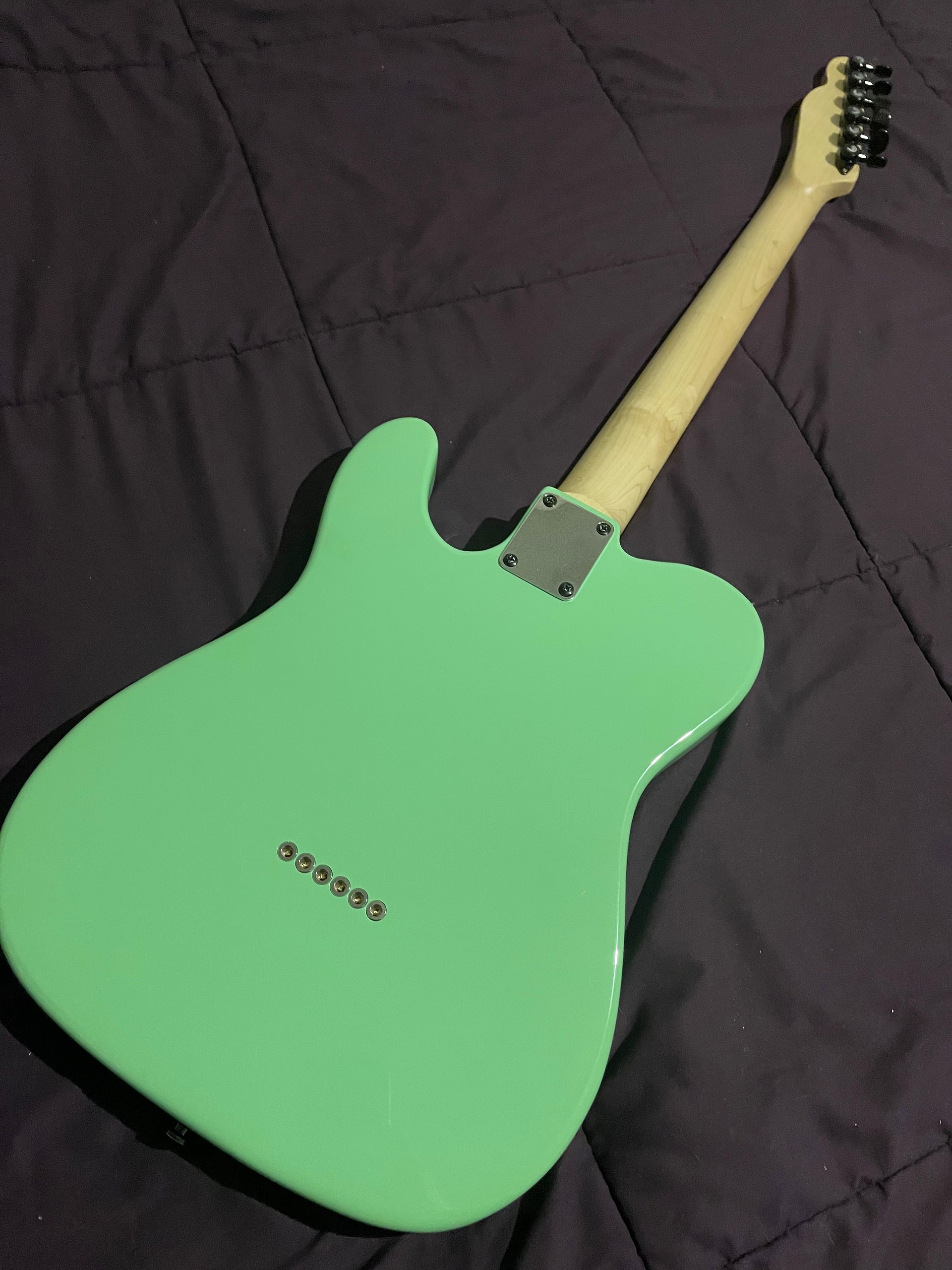 GD Guitars Super T | Seafoam Green | Alder Body | Maple Neck | Graphtec & Fender Hardware | D’Addario Locking Tuners product image (5)