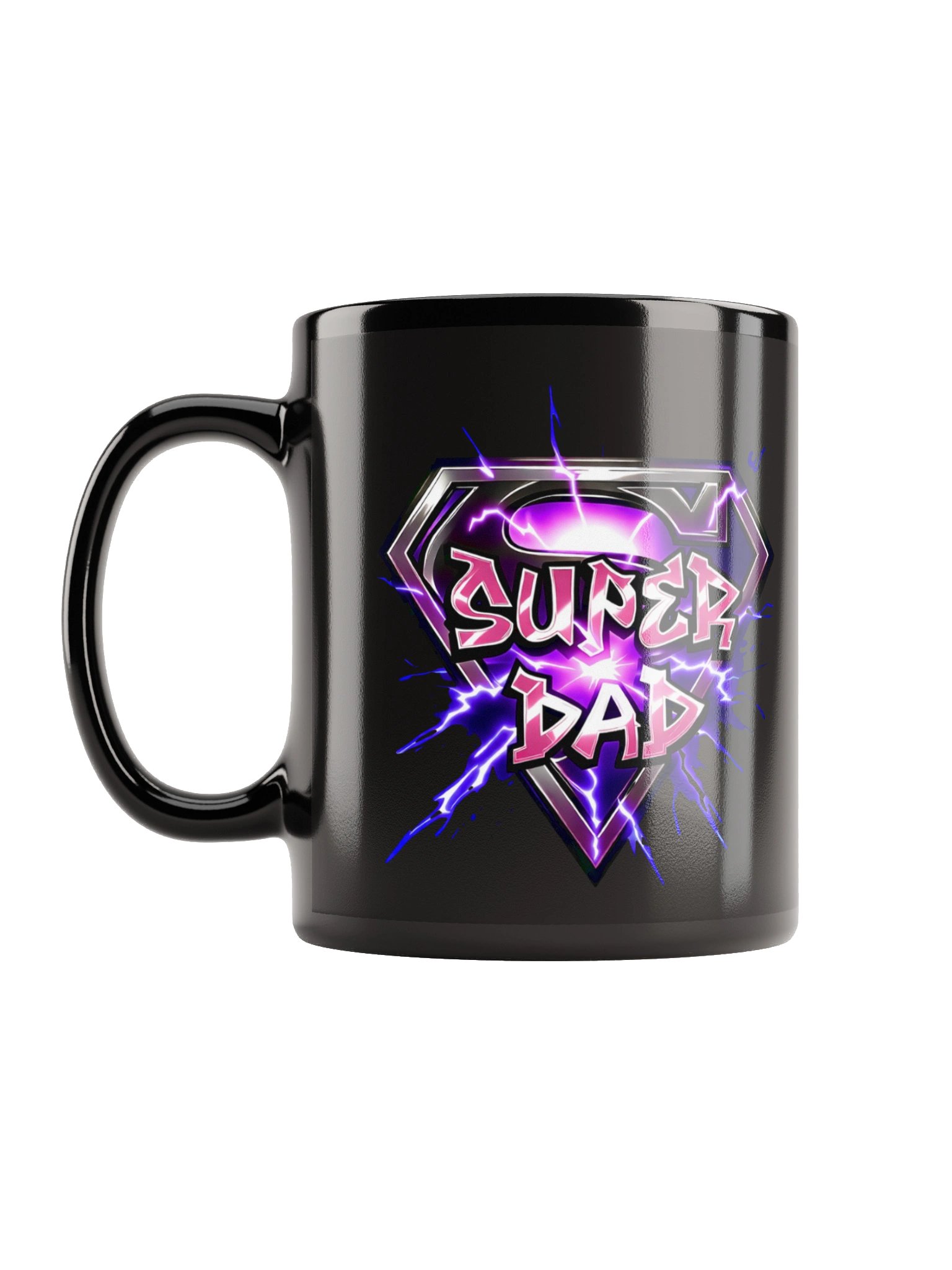Super Dad Pink Lightning Coffee Mug product image (1)