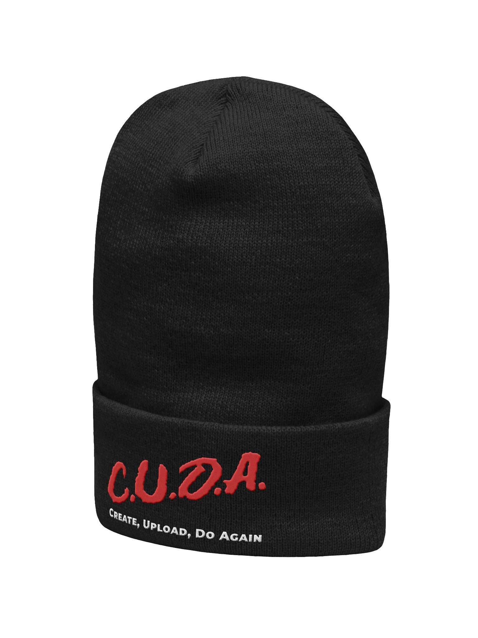 C.U.D.A. Red Cursive Beanie product image (18)