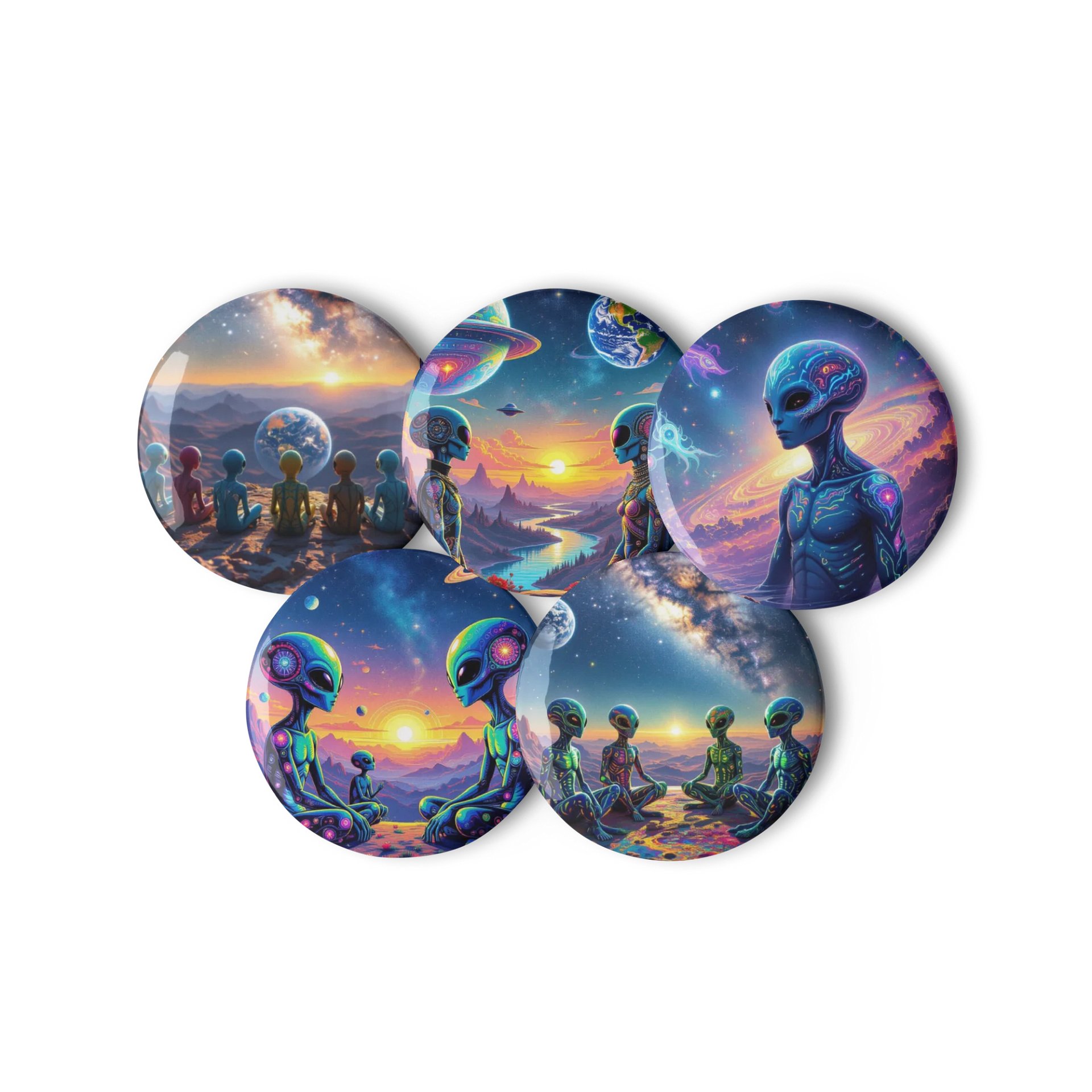 Galactic Glow Pin Button Set product image (3)