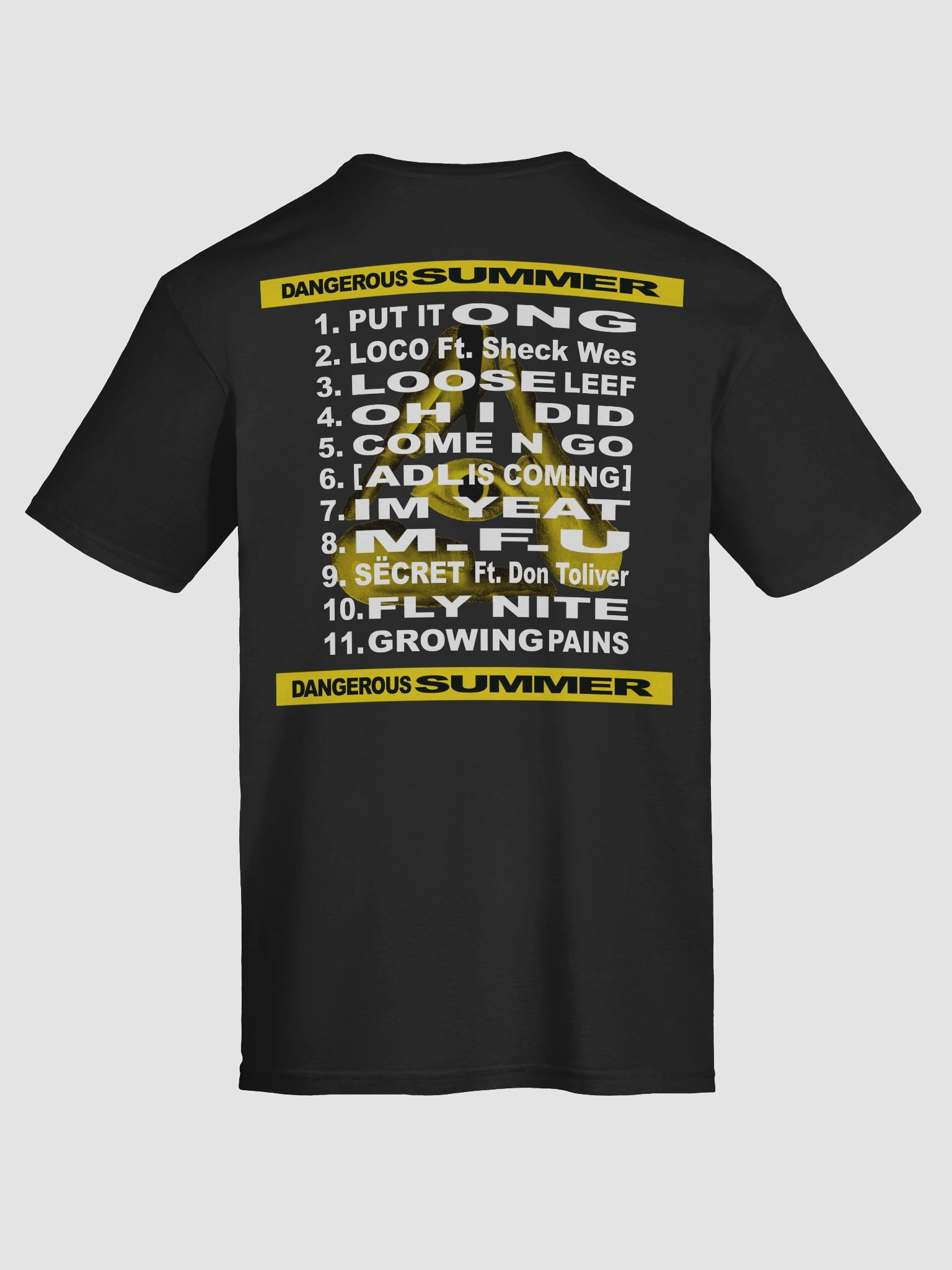 DANGEROUS SUMMER TRACKLIST TEE product image (11)