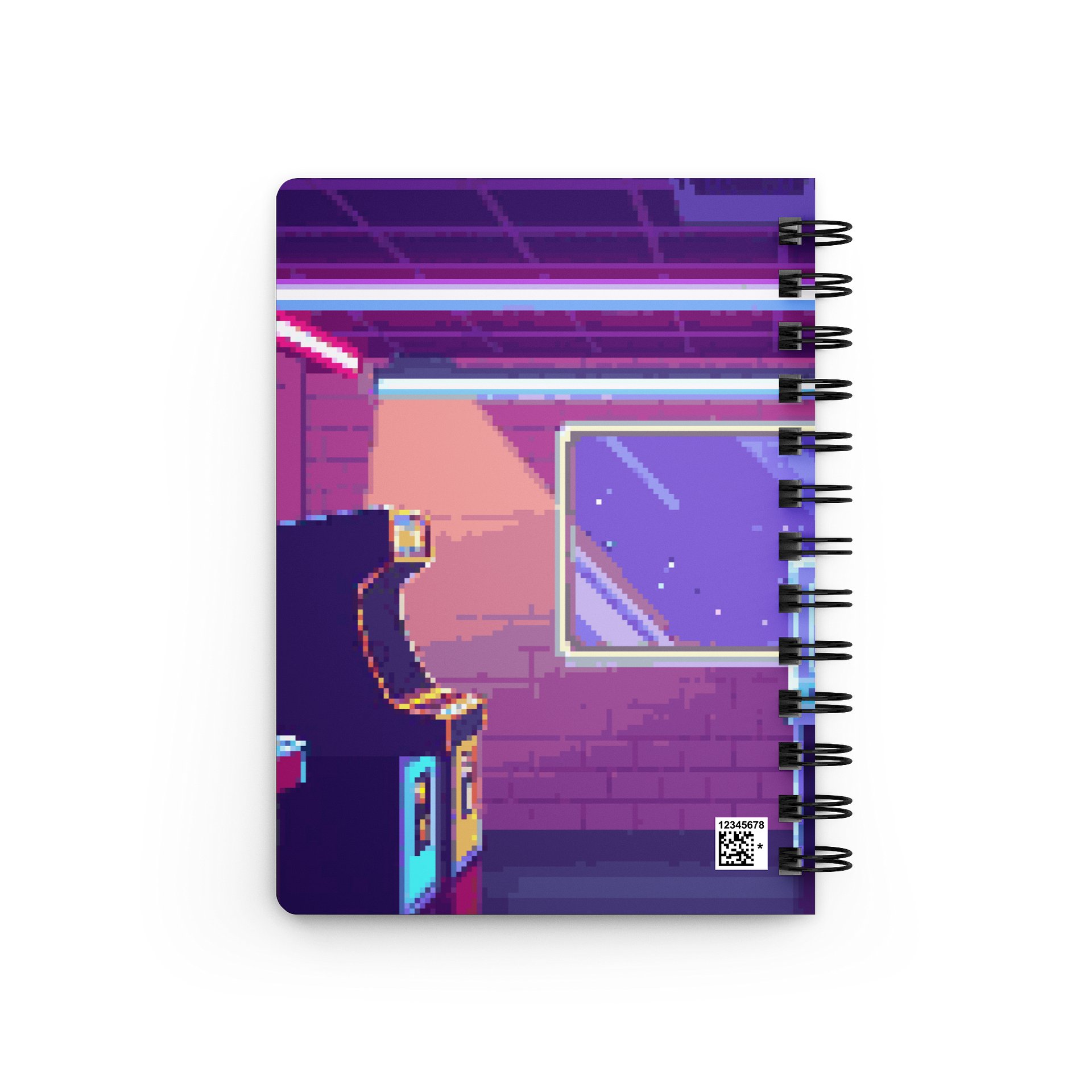 "There's More to Life..." Pixel Art Arcade Spiral Bound Journal product image (2)