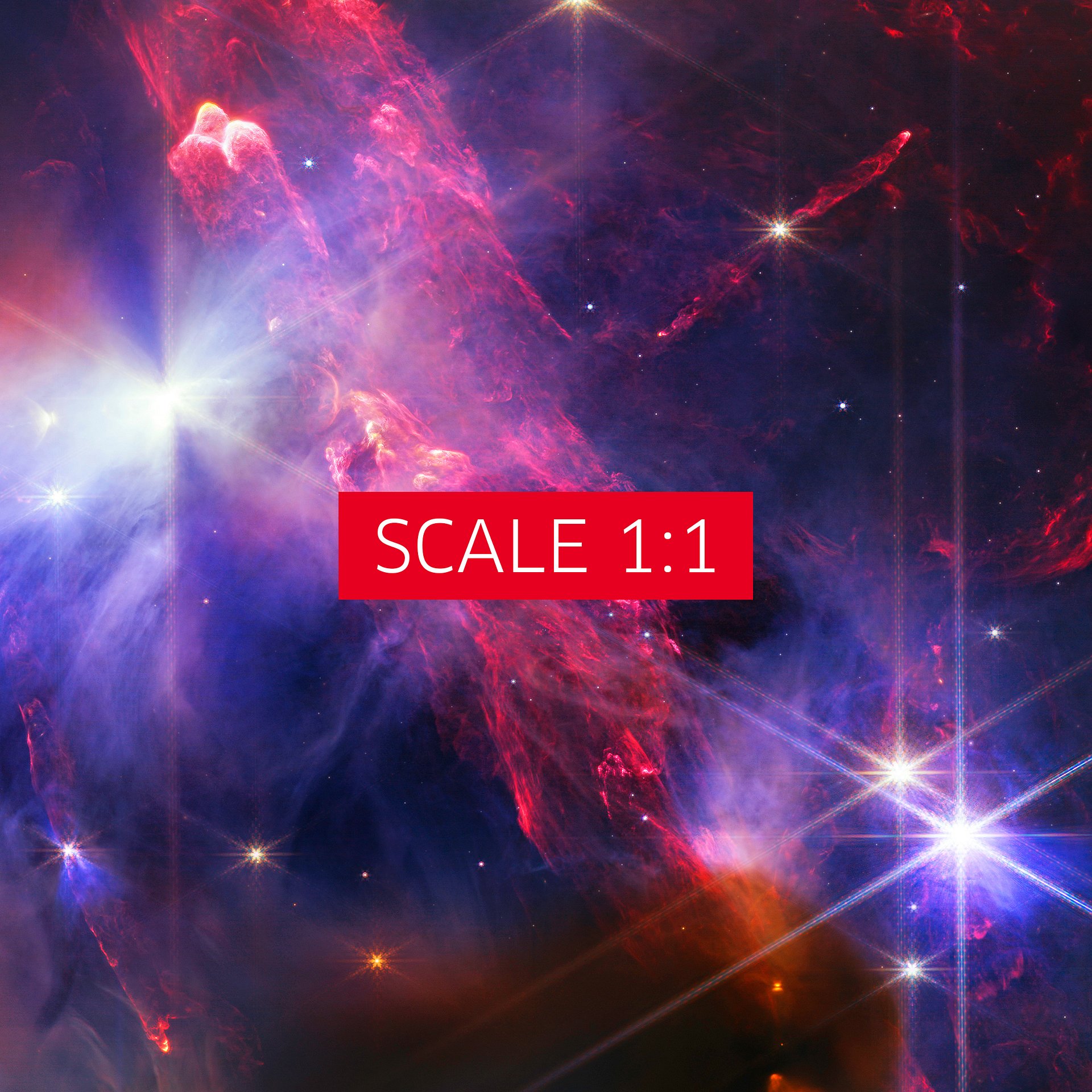 Rho Ophiuchi (James Webb/JWST), Star-forming region (James Webb/JWST) — space poster, science poster product image (5)