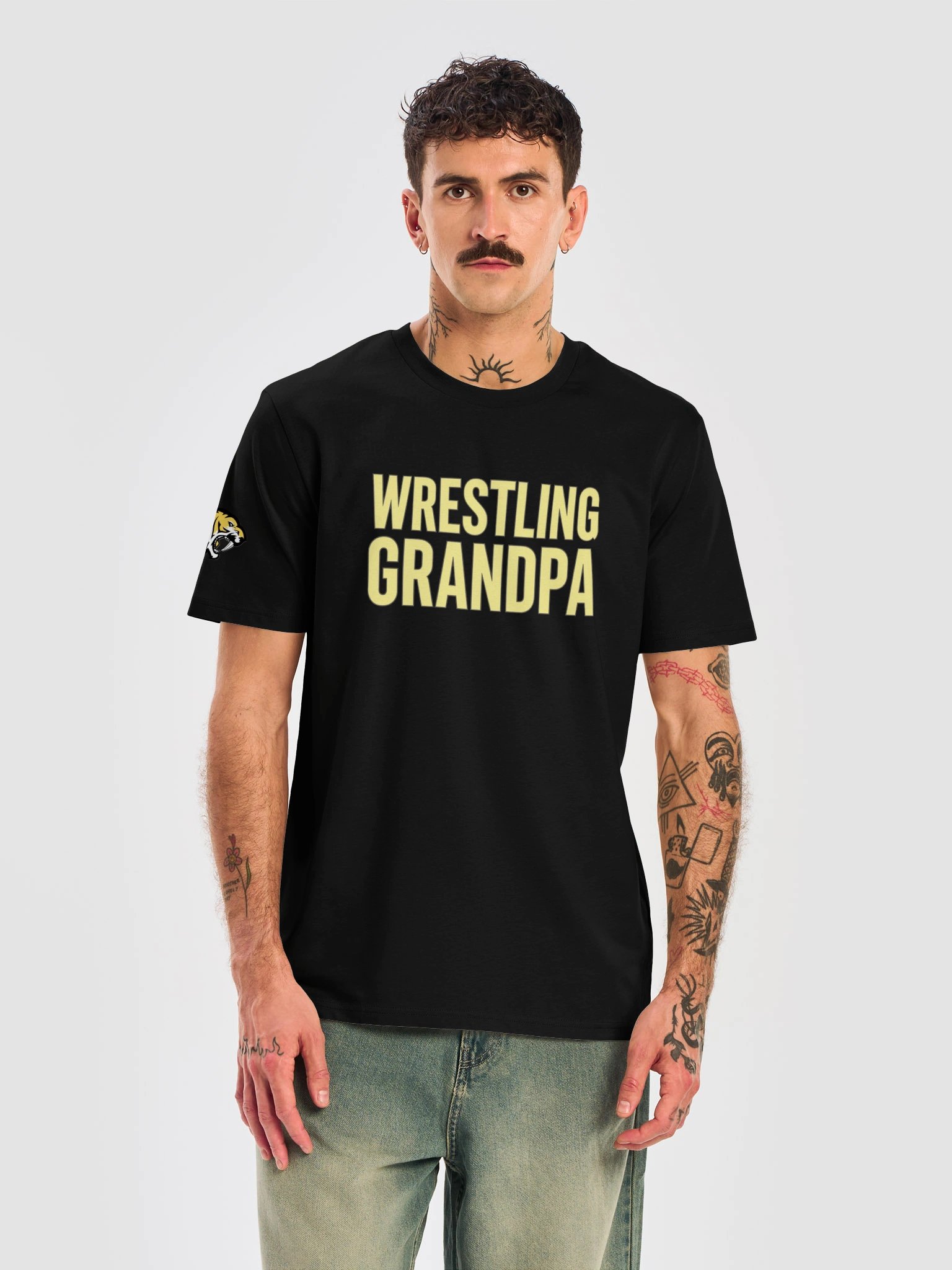 Wrestling Grandpa Retro Tee product image (35)