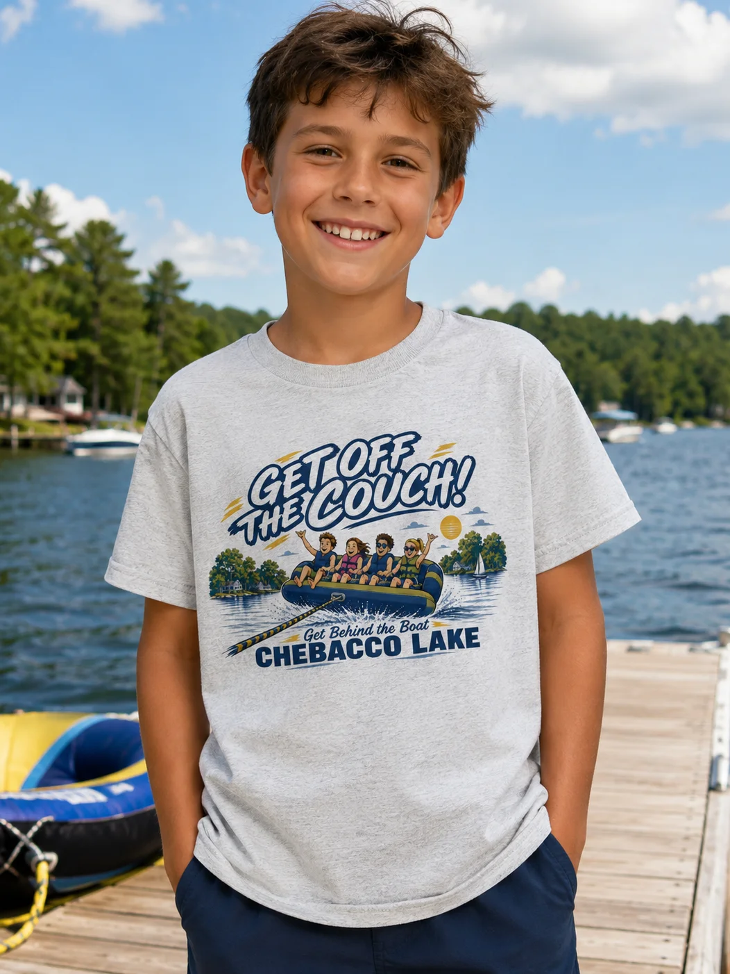 Get off the Couch! Classic Kids Sports Tee