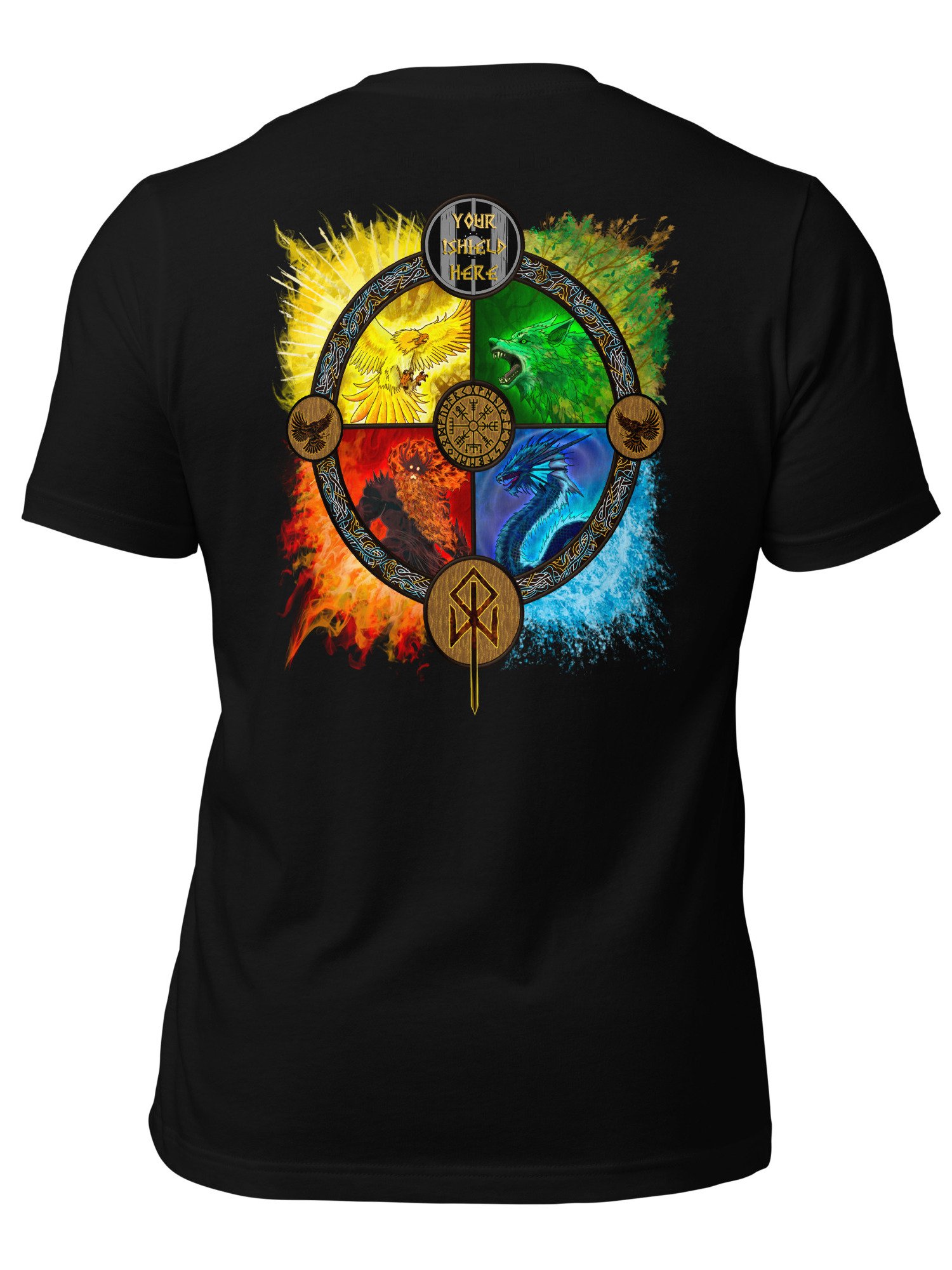 'BATTLE OF MIDGARD' 2X PRINT TEE by MIMIDOTB product image (10)