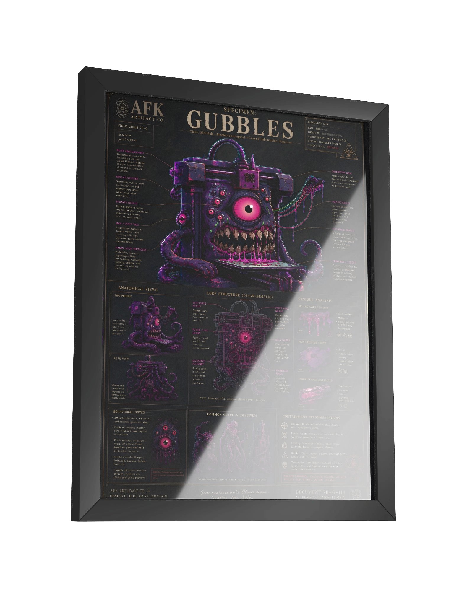 Specimen: Gubbles — Framed Poster product image (3)