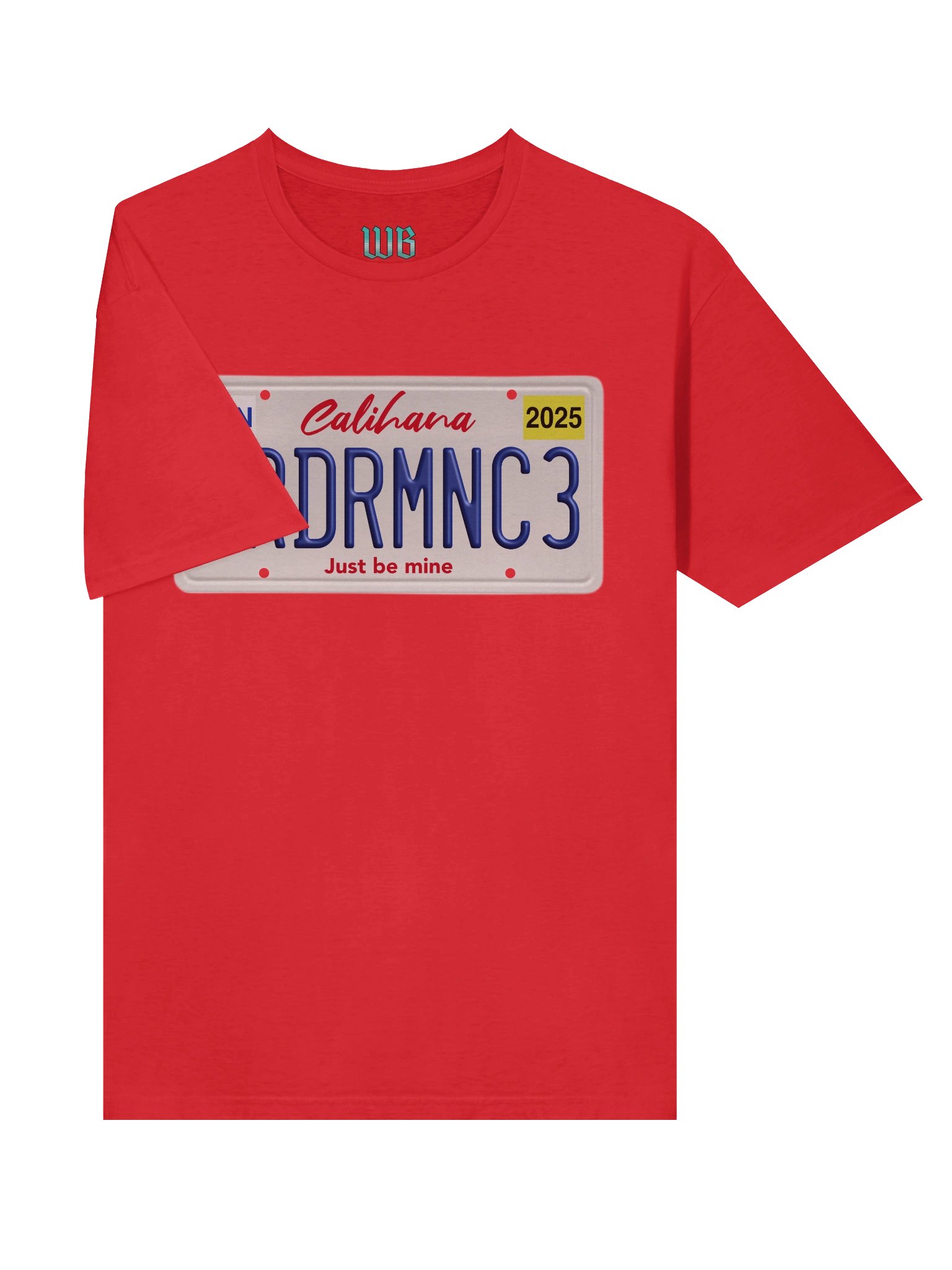 Cardiac Romance Licence Plate T-Shirt product image (5)