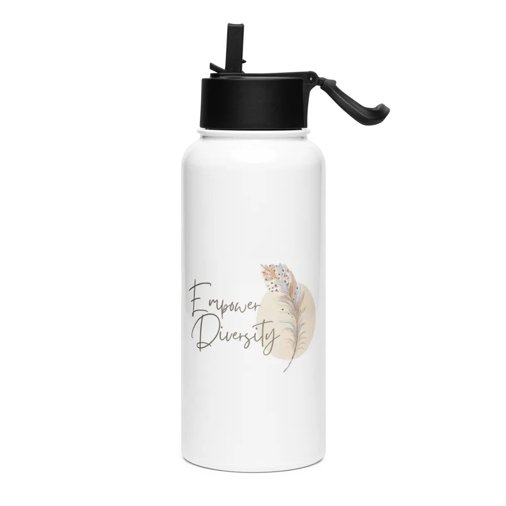 Stainless Steel Water Bottle with a Straw Lid SWFB0135 product image (1)