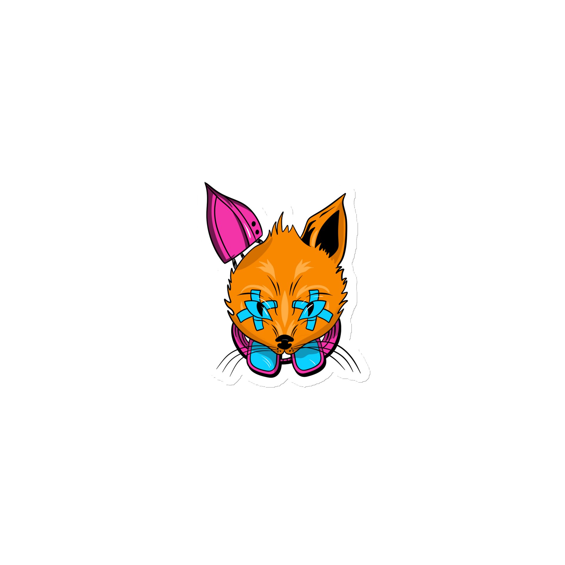 ShepQuest Cyberfox Die-Cut Magnet product image (1)