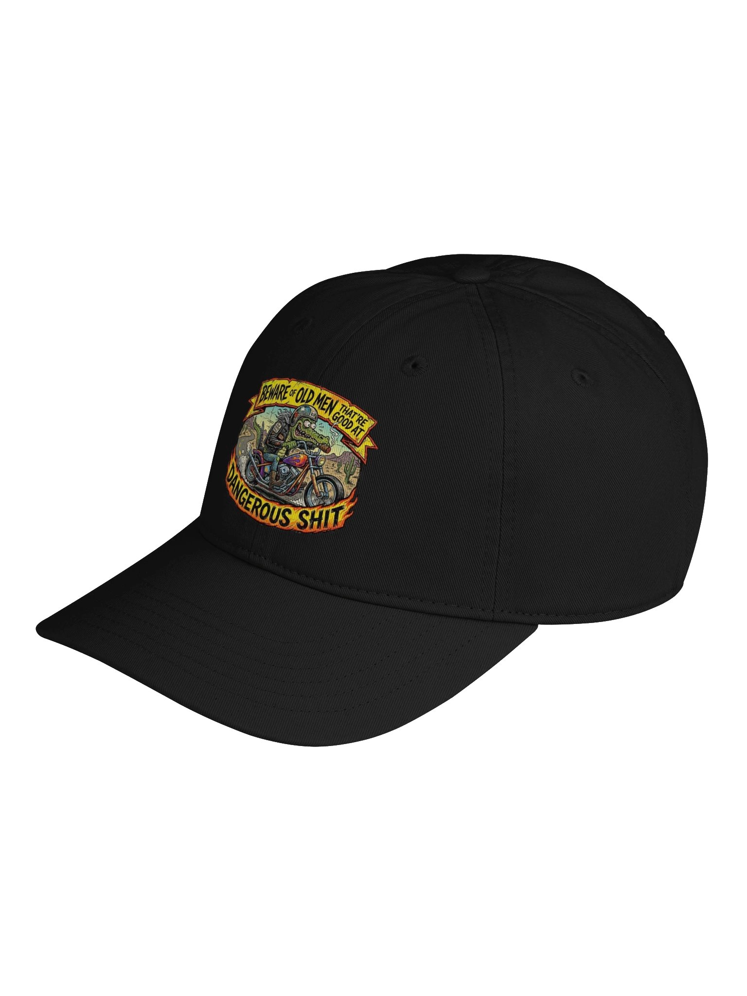 "Beware of Old Men That Are Good At Dangerous Shit" Hat product image (3)