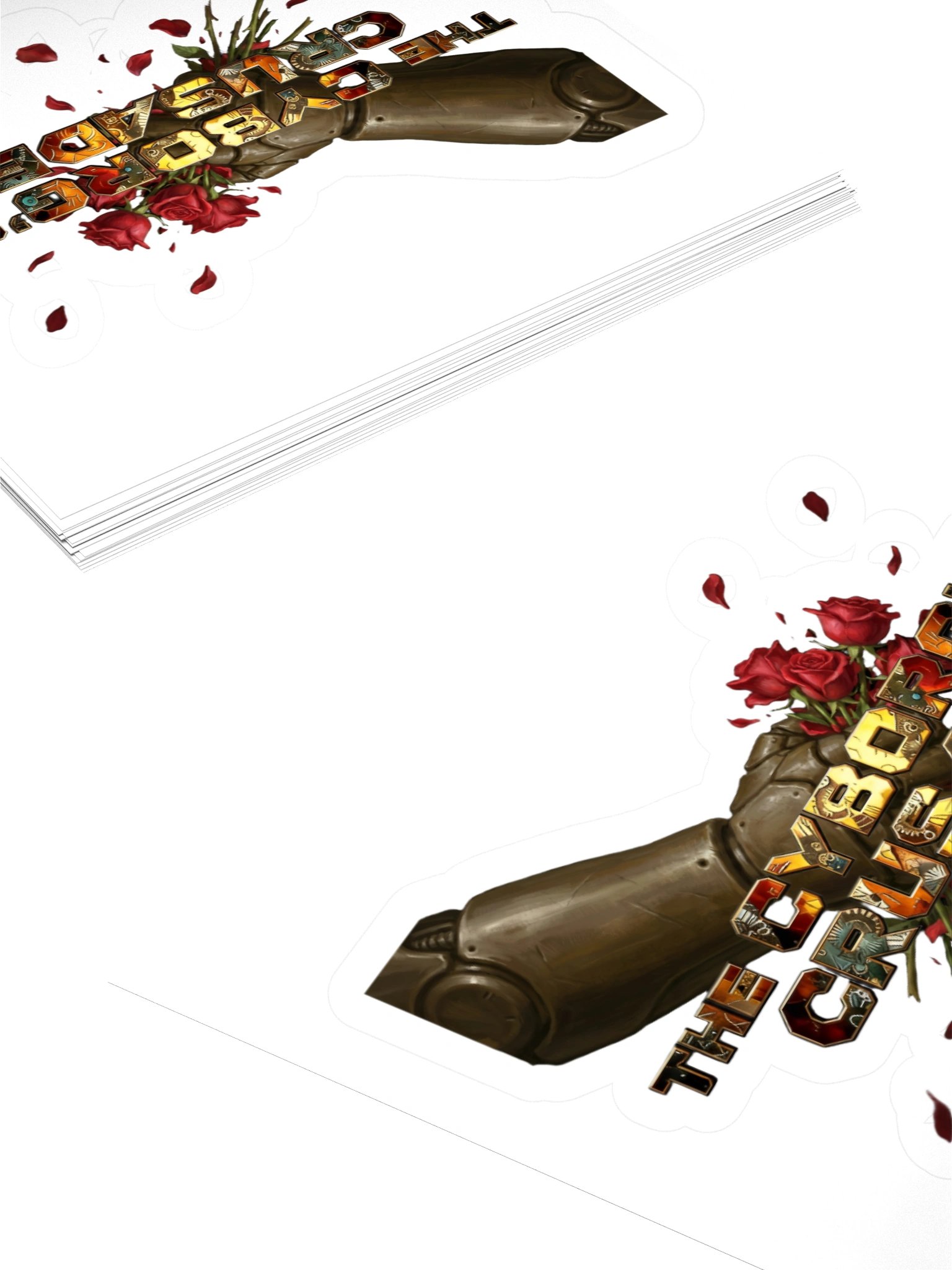 A The Cyborg's Crusade logo sticker product image (4)