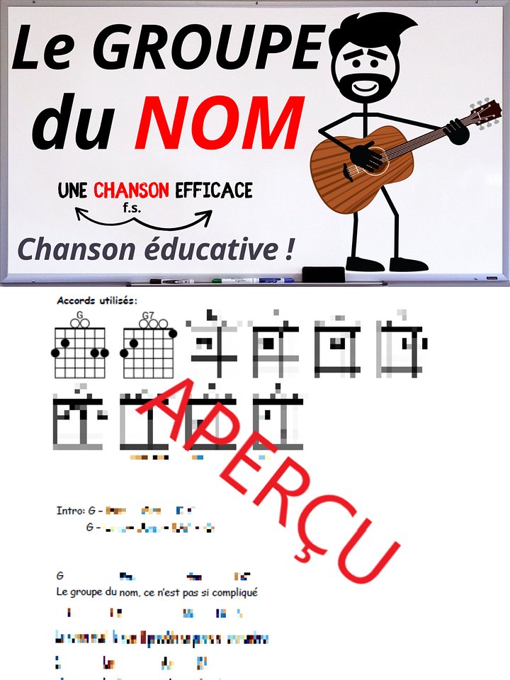 Le groupe du nom - Accords de guitare product image (1)