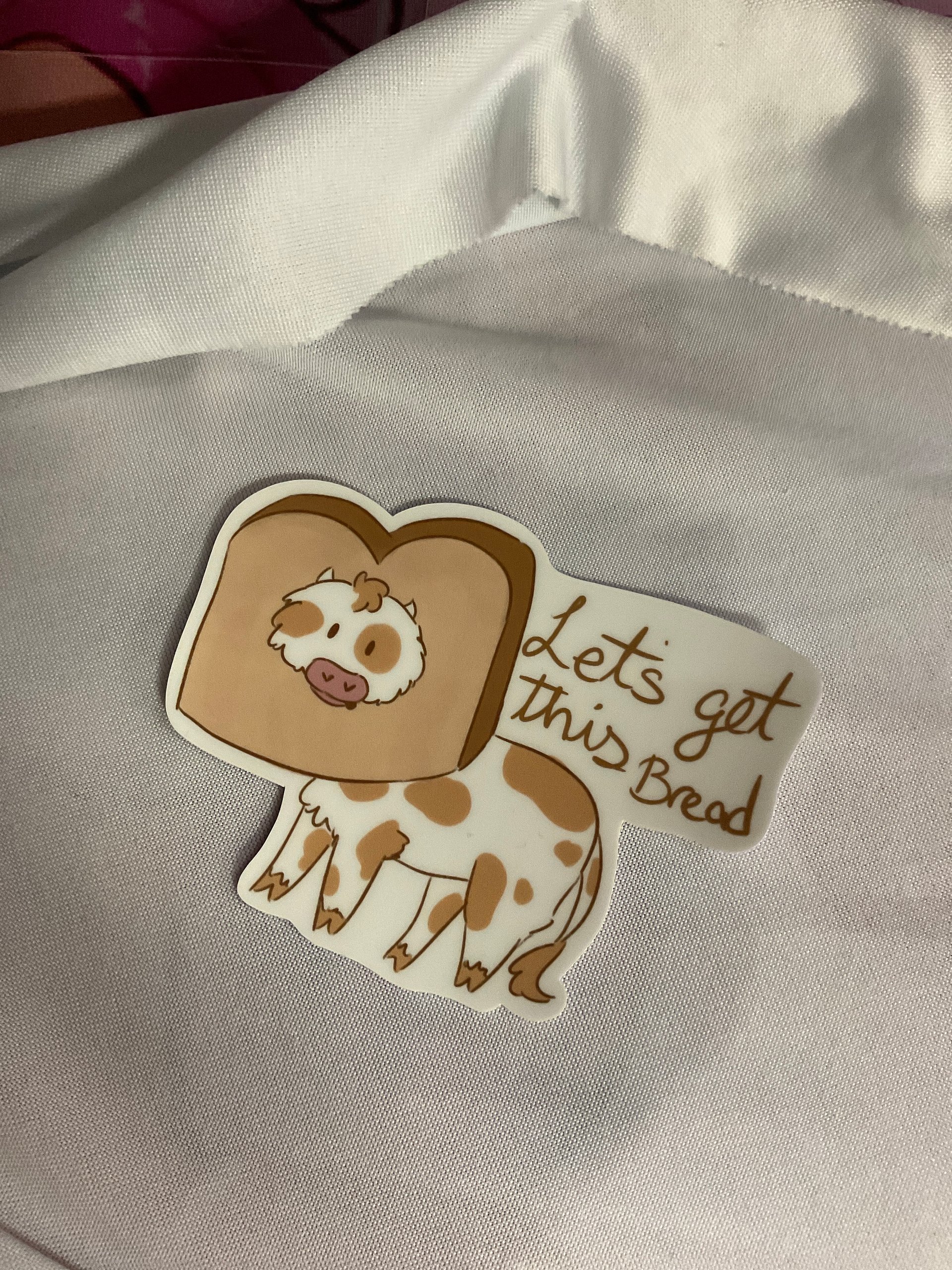 Get this bread cow sticker product image (2)