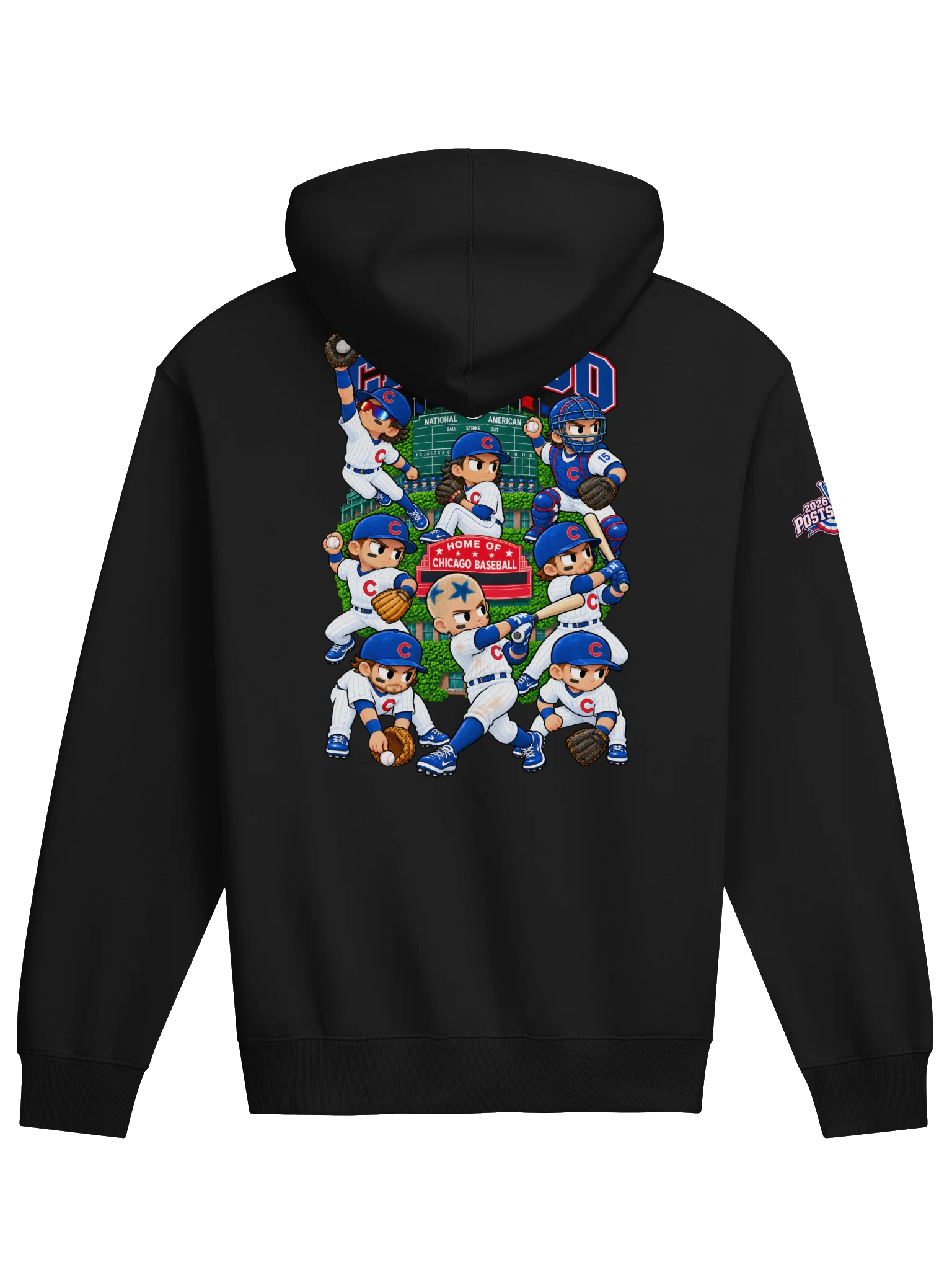 Chicago Northside Baseball 2026 "Postseason" Animated Player Box Hoodie product image (2)