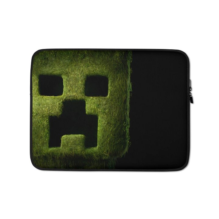Creeper Face Laptop Sleeve Cover - Minecraft Laptop Protector for Computers, Chromebooks & Tablets product image (1)