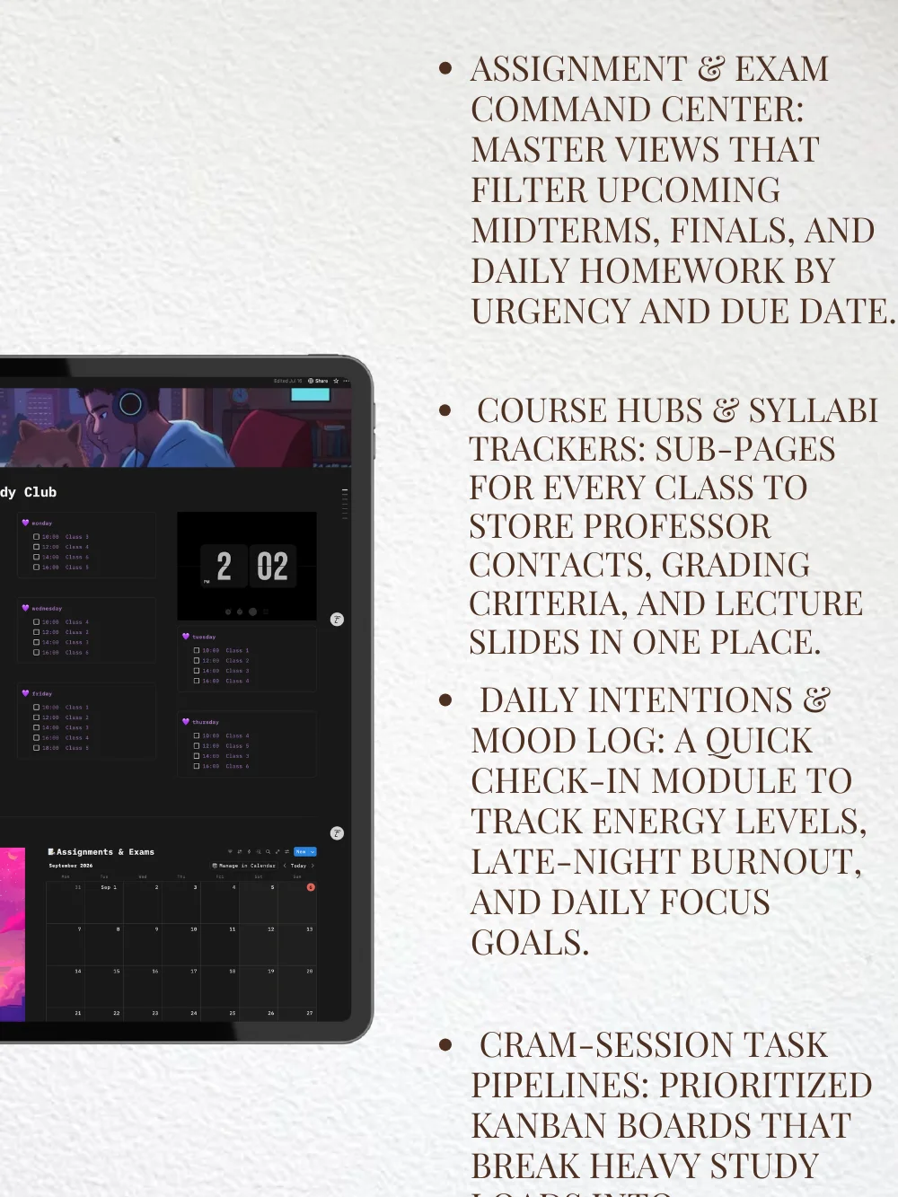Midnight Study Club | Study Planner product image (3)