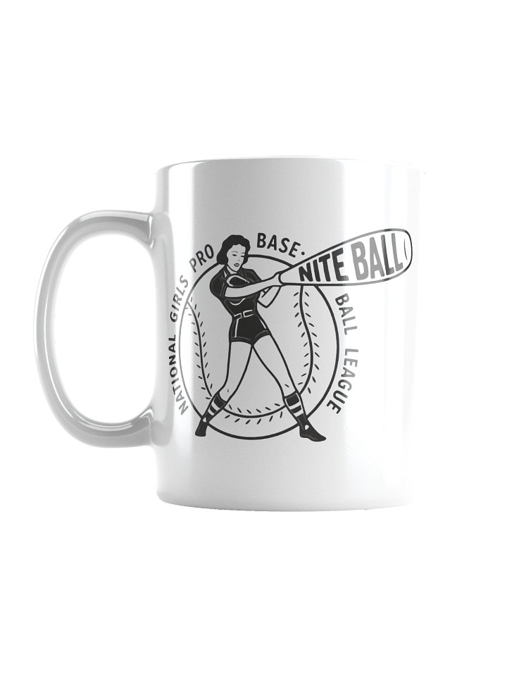 NGBL Legacy Collection Original Nite Ball Logo White Glossy Mug product image (2)
