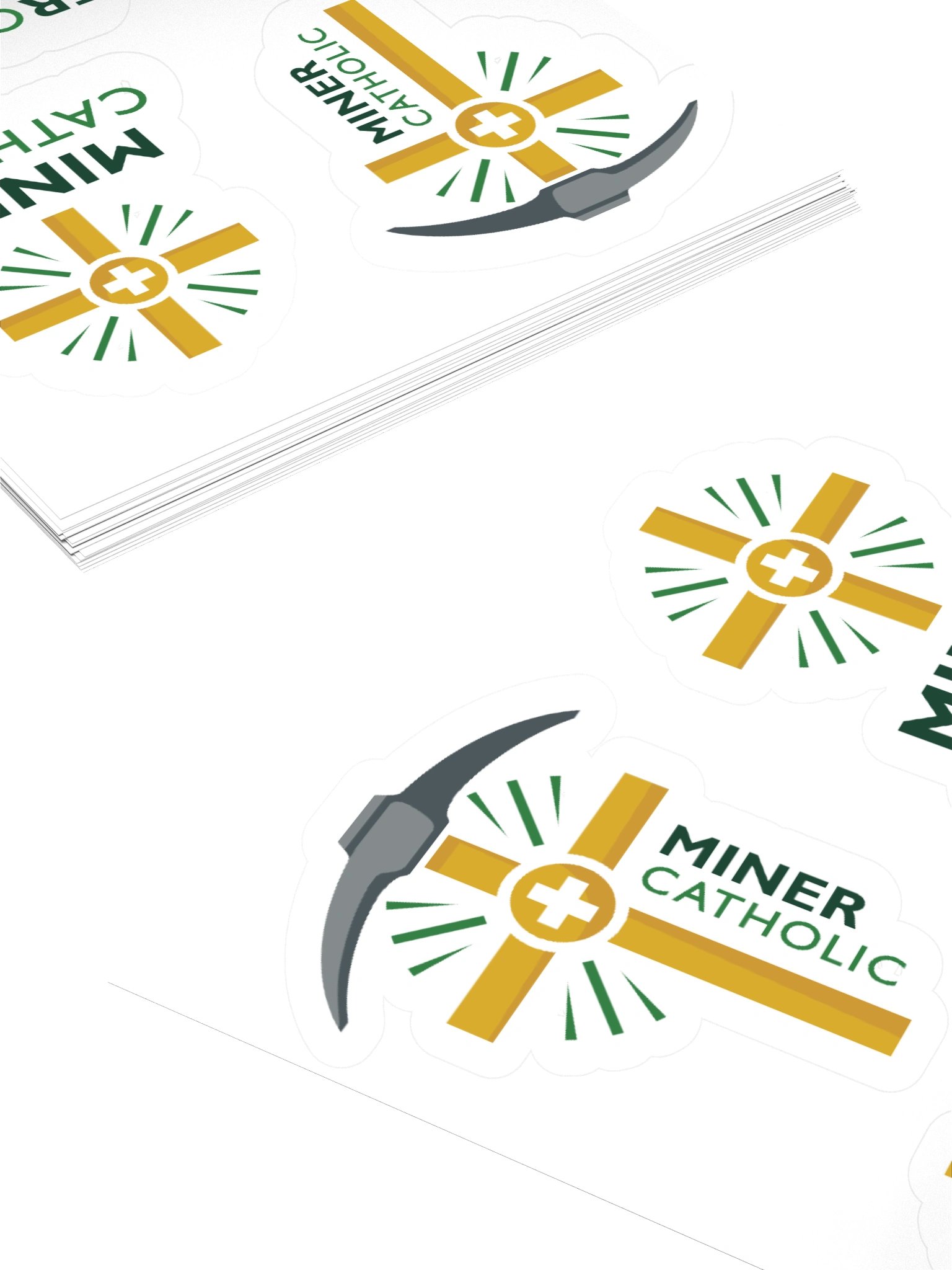 Miner Catholic Sticker Set product image (11)
