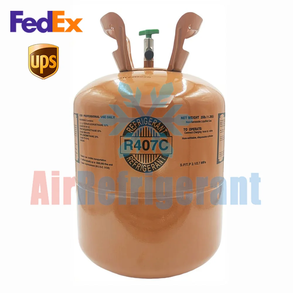 R407C Refrigerant 25lb (11.3kg) – For Retrofit Systems Replacing R22, Easy to Use product image (1)