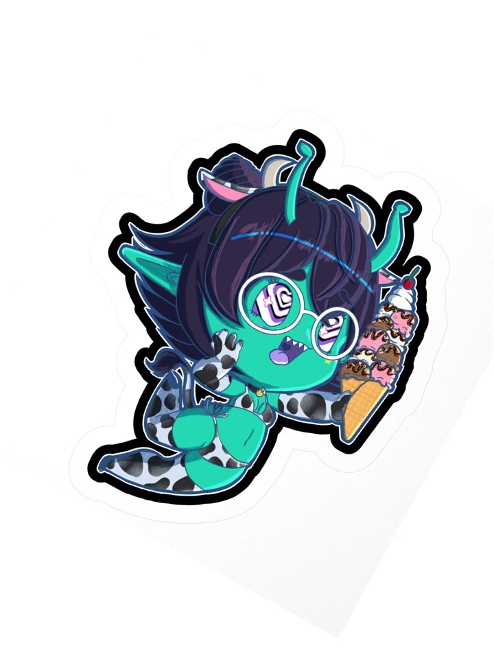 I Scream Chibi Kiss-Cut Sticker Classic Milk Edition product image (5)