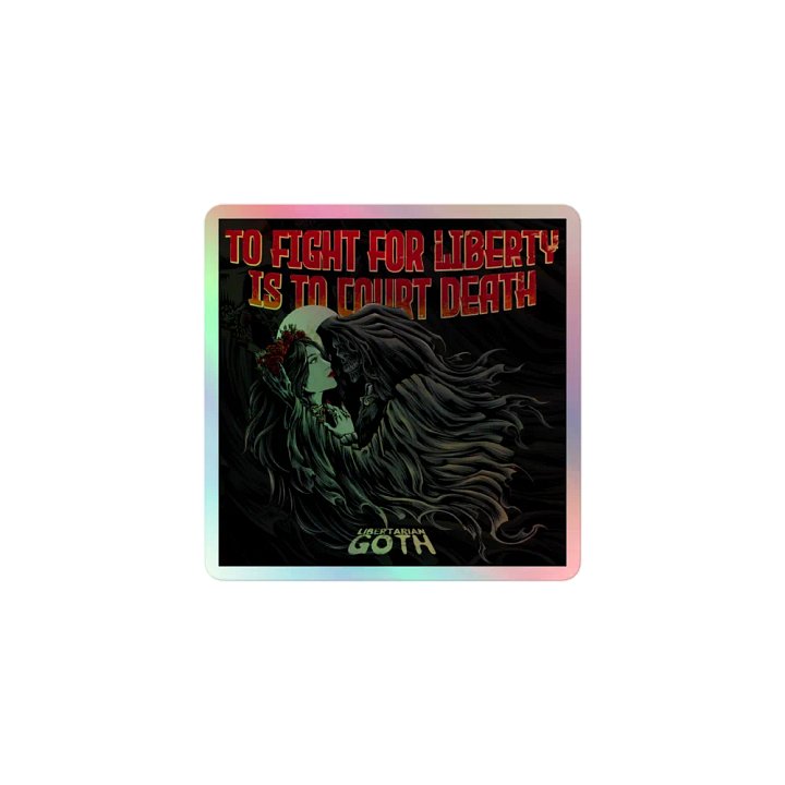 Courting Death Holographic Sticker product image (1)