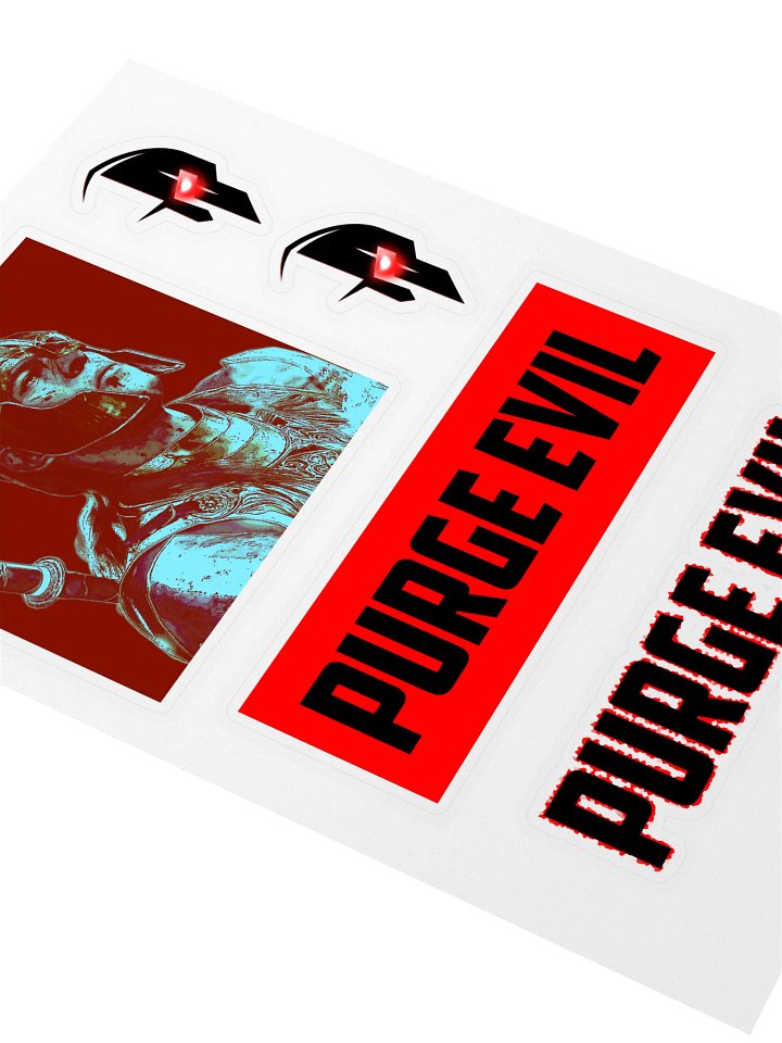 PURGE EVIL Sticker Sheet ZERO product image (2)