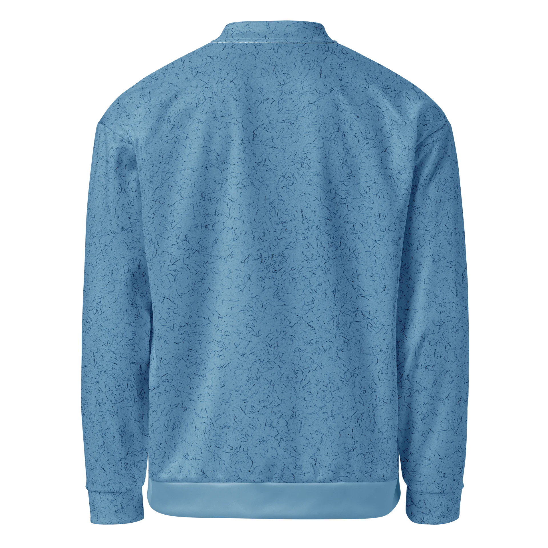 Light Blue Speckle All-Over Bomber Jacket product image (4)