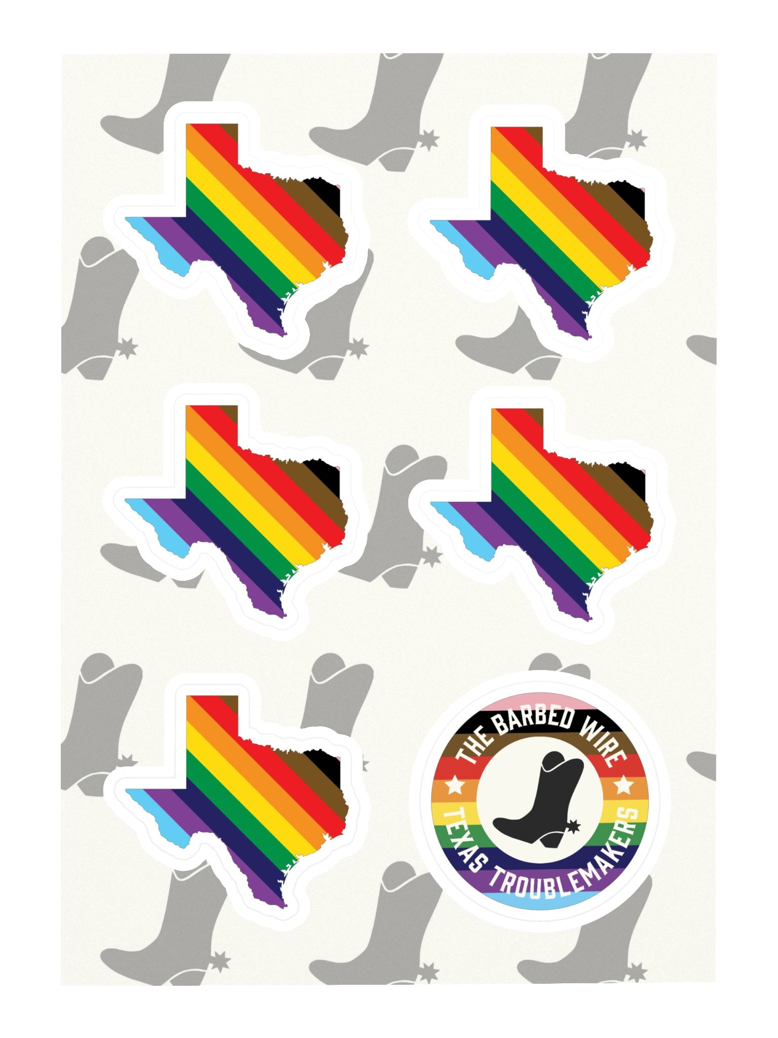 Texas Pride Sticker Sheet product image (3)