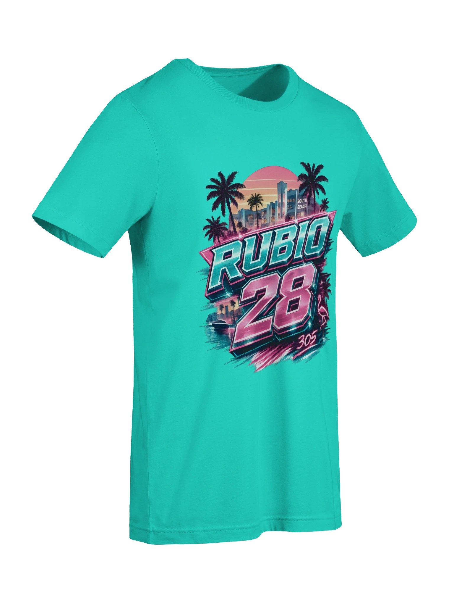 Rubio 28 South Beach Neon Tee product image (54)