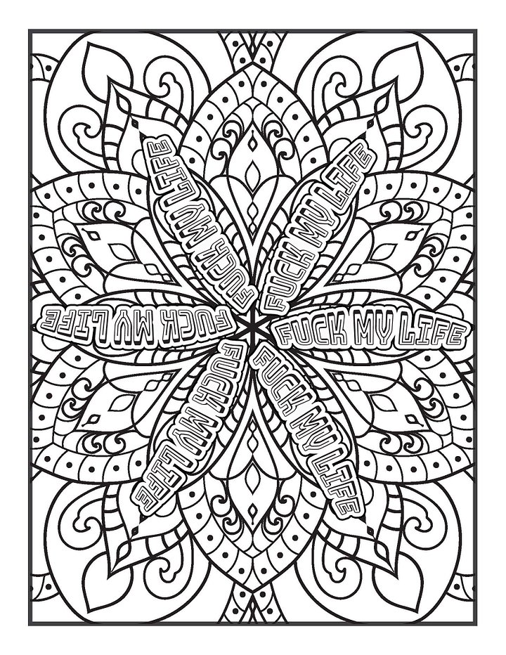 Art & Expletives, The Angry Swears Version- Swear Word Coloring Book for Adults | Printable | Cuss Words | Sweary Phrases | Curse Words product image (2)