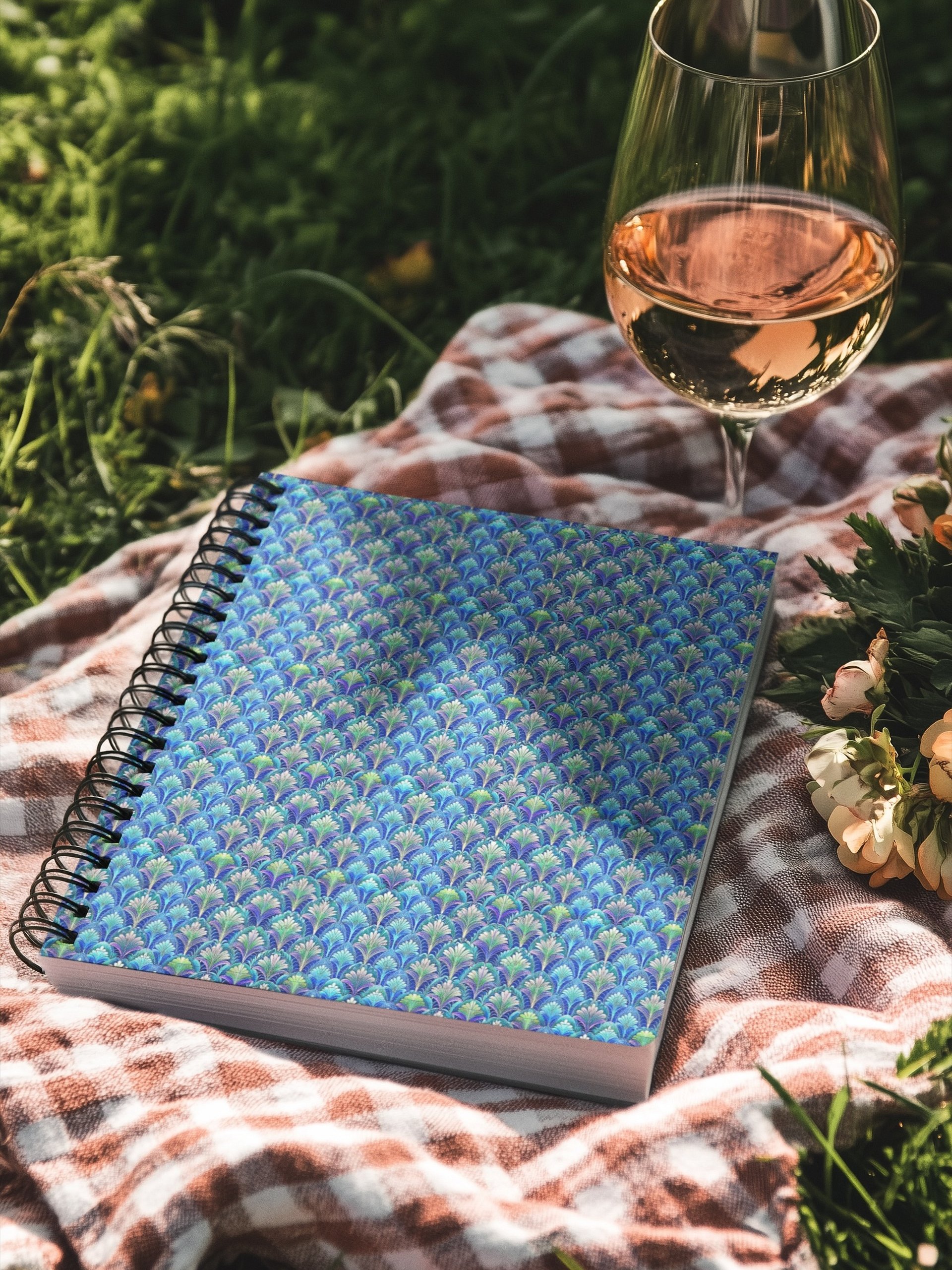 Art Deco Ocean Fan Seamless Digital Backgrounds product image (4)