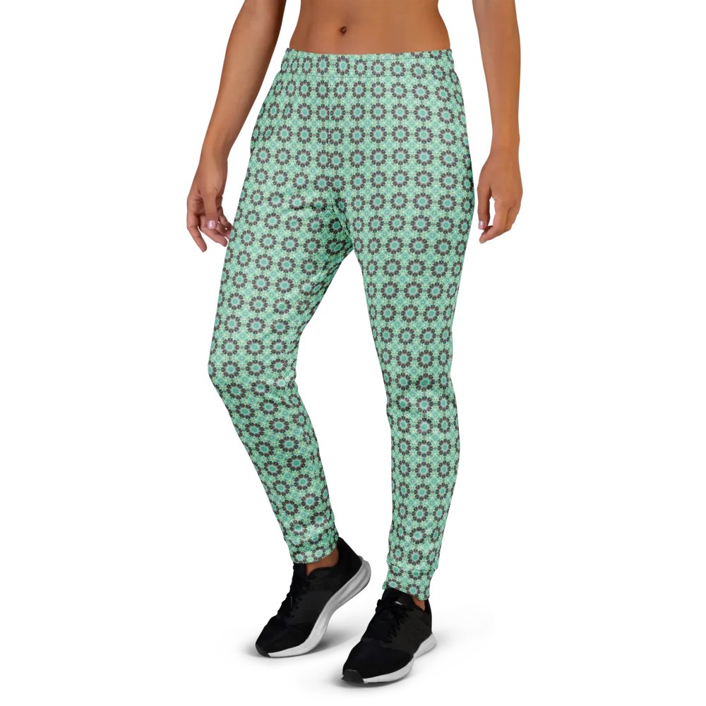 Turquoise Intricate Circles Women's Joggers product image (5)