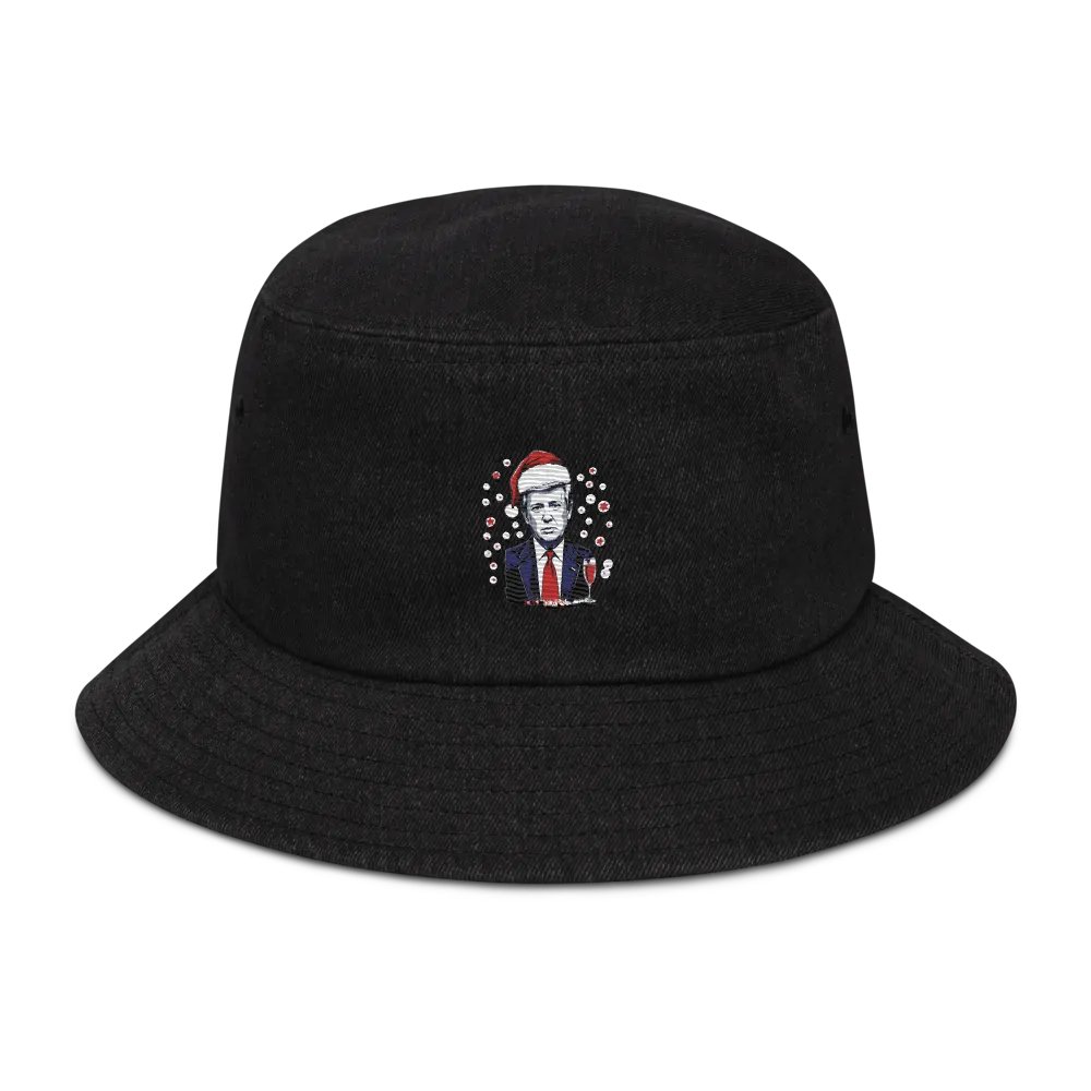 Santa Suit Denim Bucket Hat product image (1)