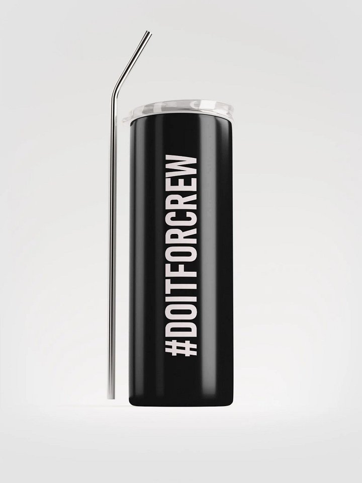 20 oz #DOITFORCREW - High End Travel Tumbler- Black product image (1)