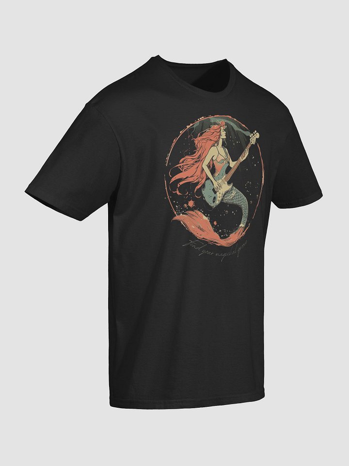 Find Your Magickal Groove Bass Playing Mermaid Unisex Tshirt product image (2)