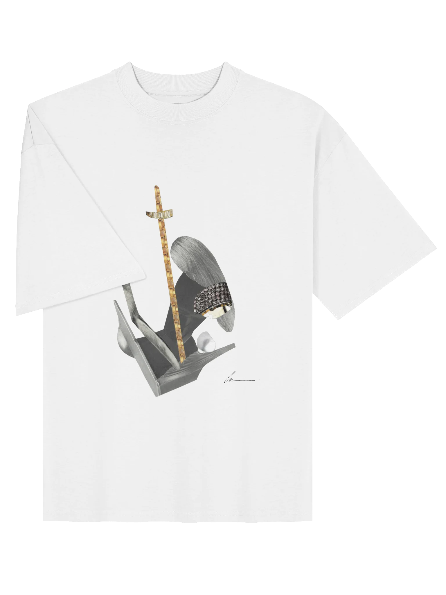 003 RISE UNISEX OVERSIZED T-SHIRT WT 26 product image (3)