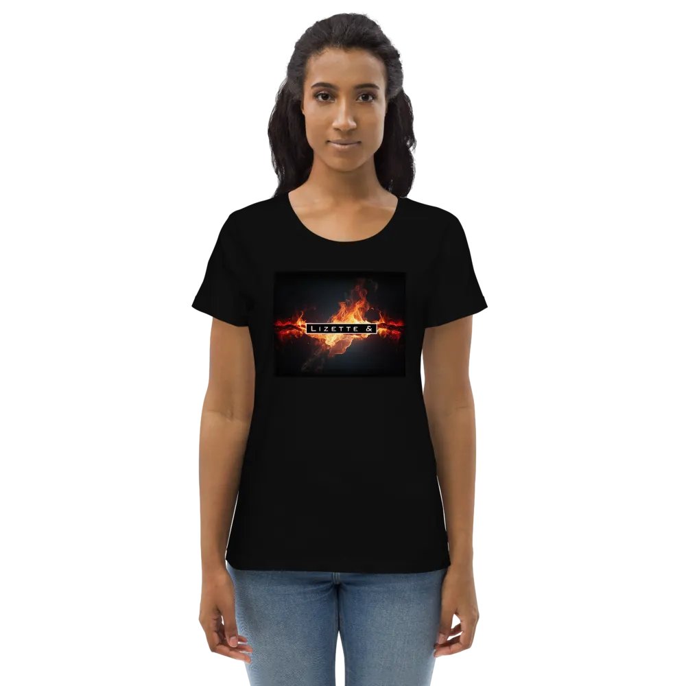 Lizette & logo on fire womens tee (EU only) product image (1)