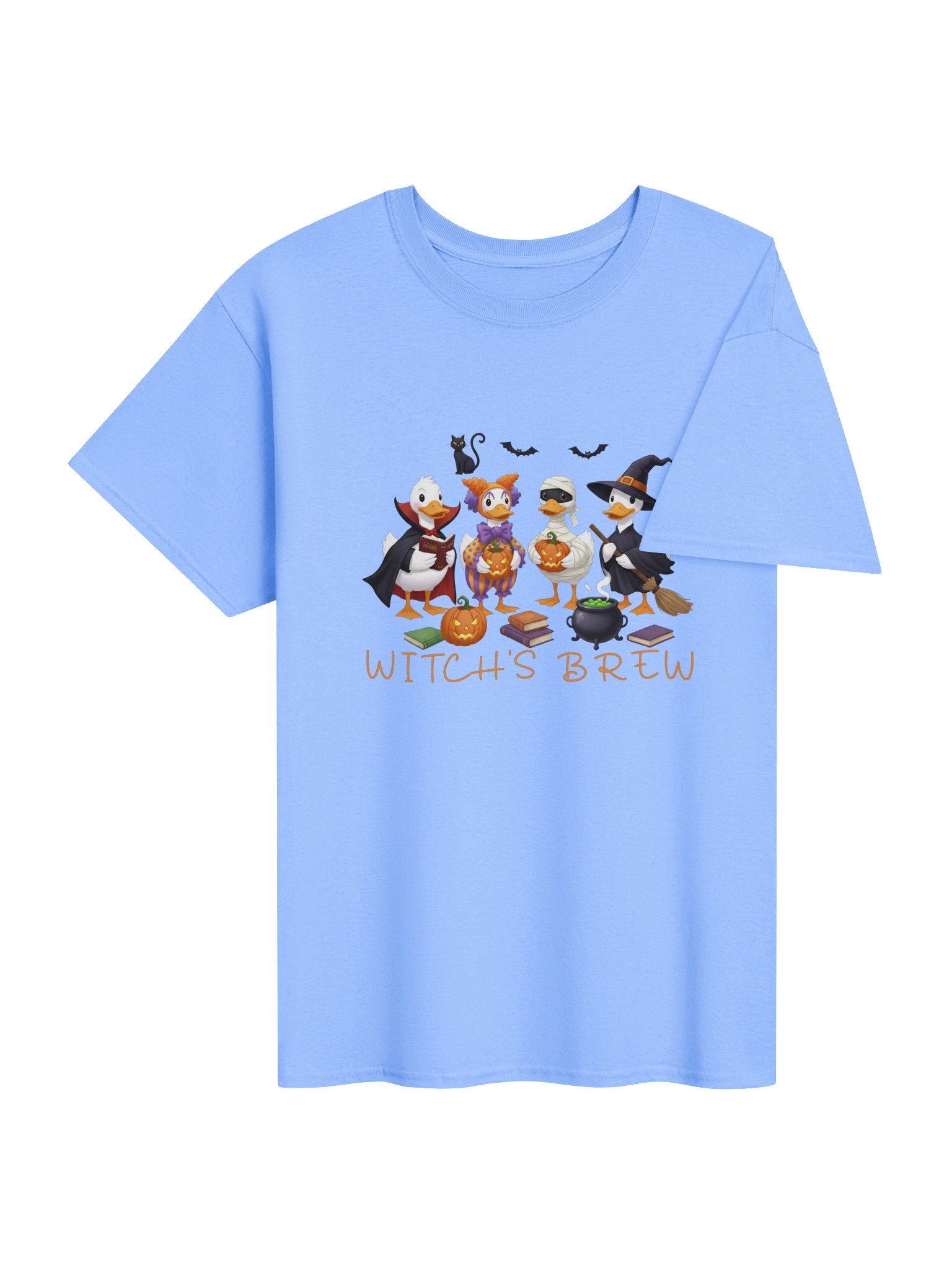 Witch's Brew Funny Halloween Duck Costume Squad T-Shirt product image (26)