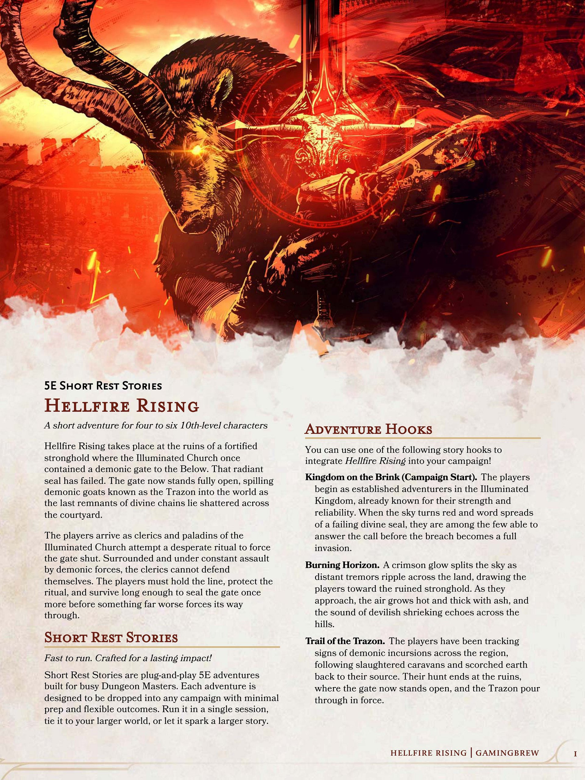 Hellfire Rising | Short Rest Stories | 10th level product image (2)