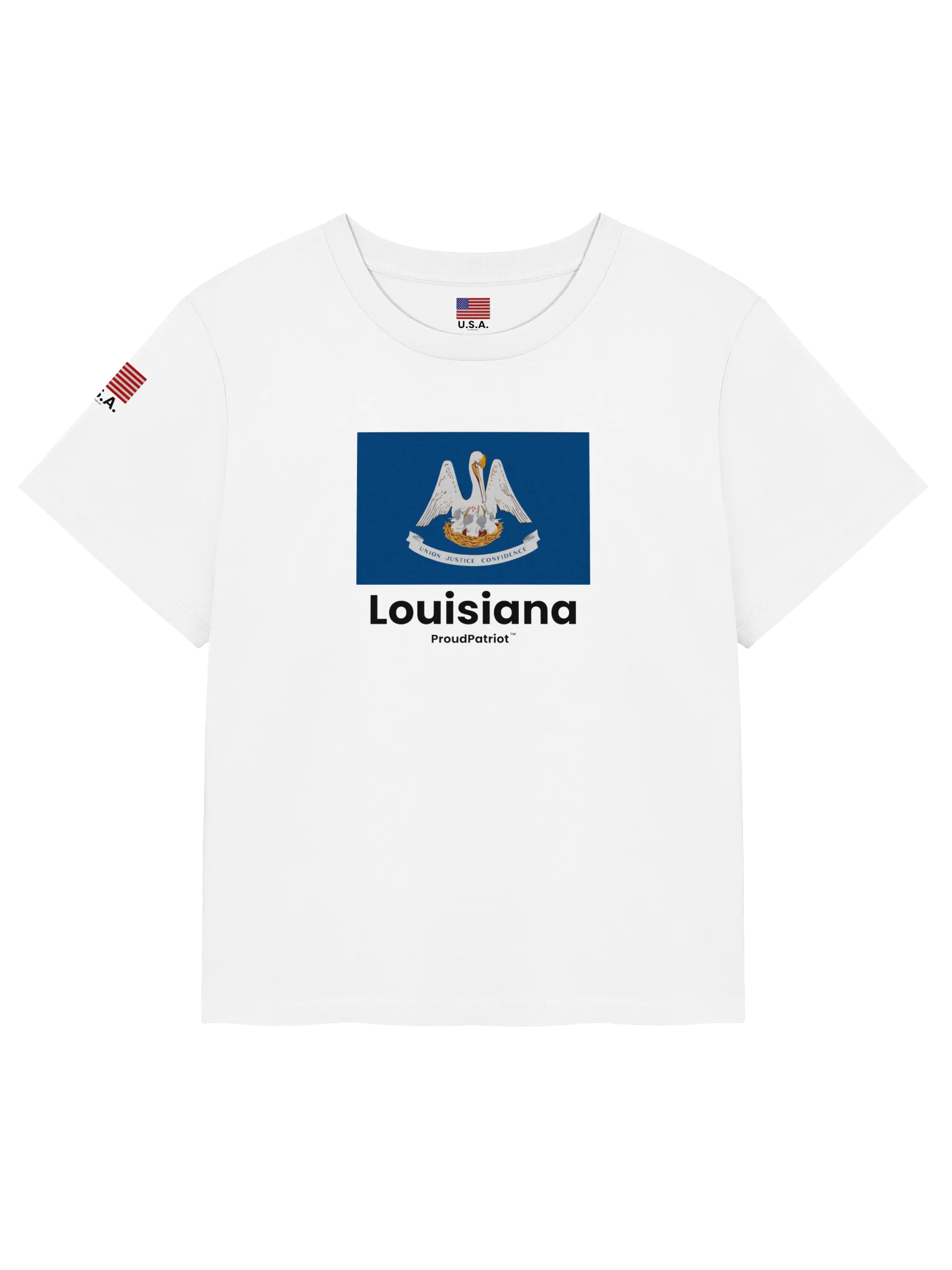 Louisiana Women's Ribbed Neck T-Shirt product image (5)