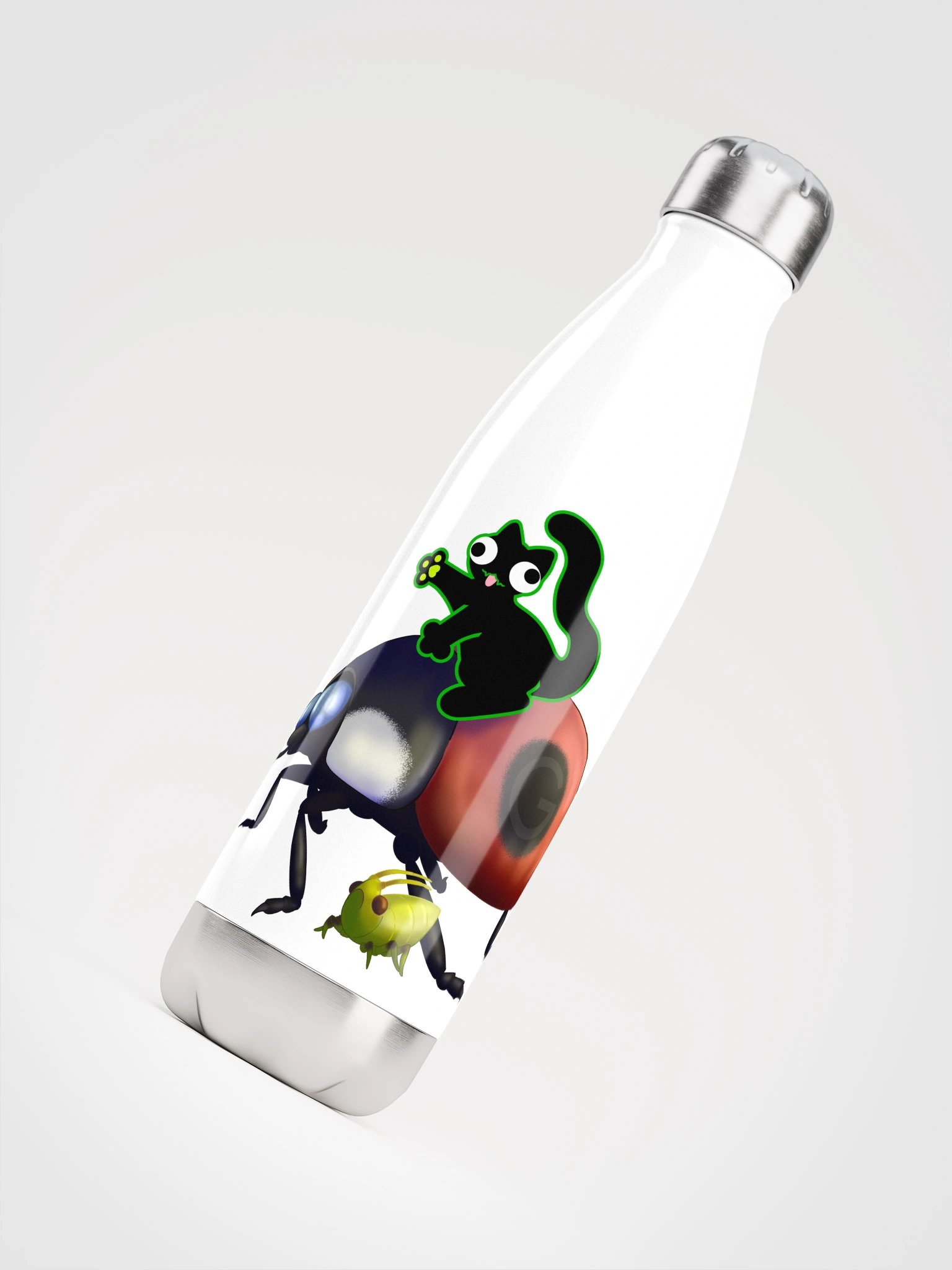 Water Bottle - DerpCat II Riding a Bug product image (9)