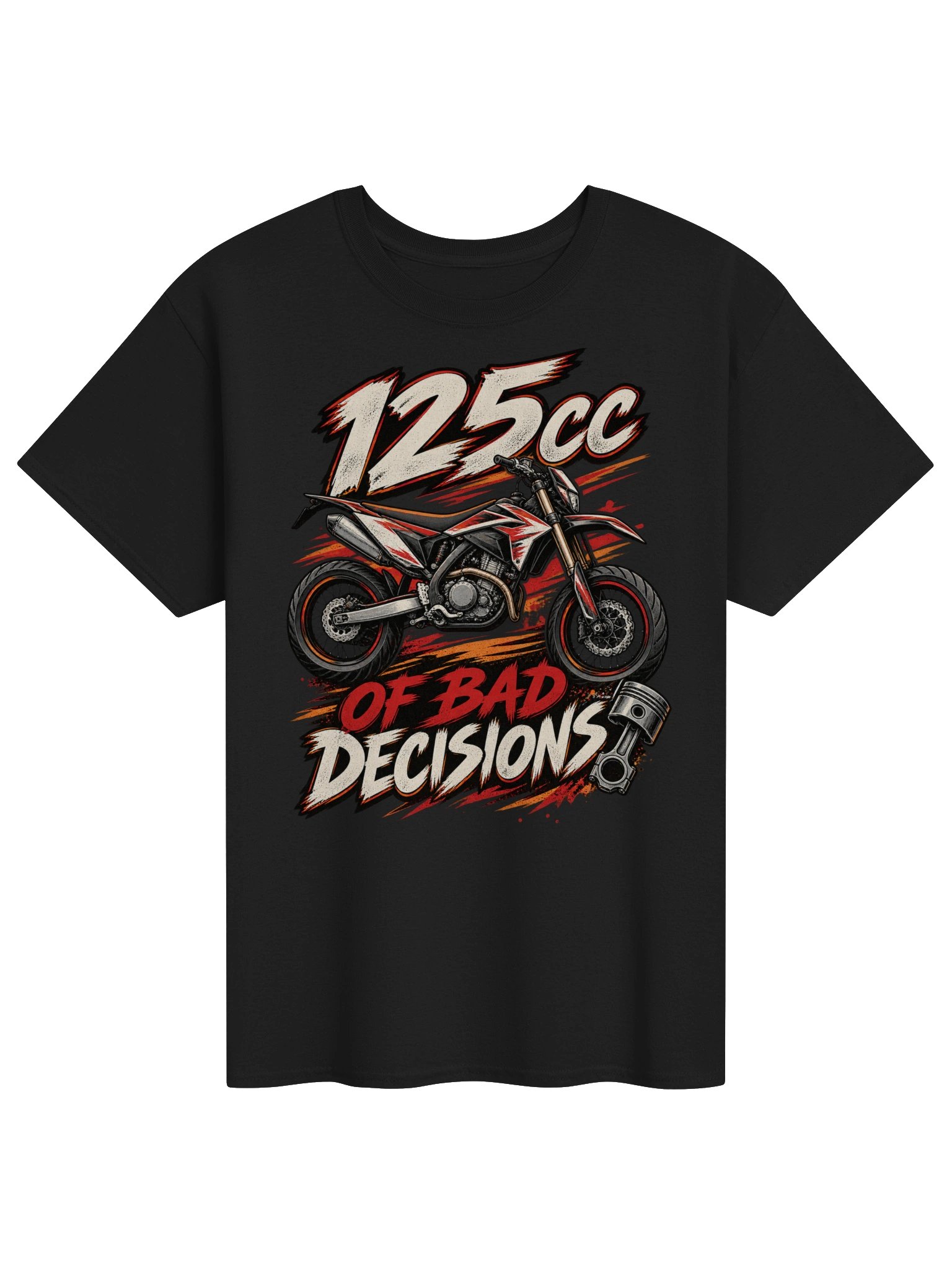 125cc of Bad Decisions Funny Motorcycle T-Shirt product image (1)