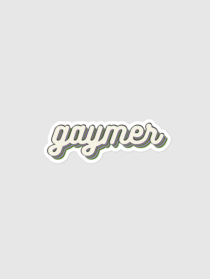 GAYMER STICKER - GENDERQUEER PRIDE product image (1)