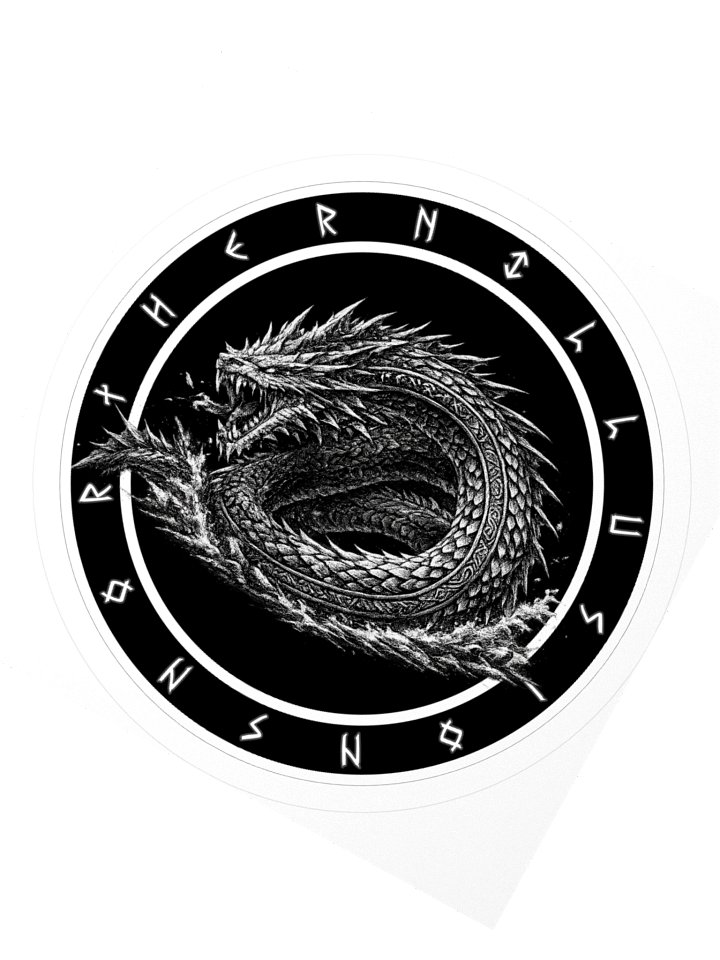 NORTHERN ILLUSIONS - Jörmungandr Vinyl Sticker product image (2)