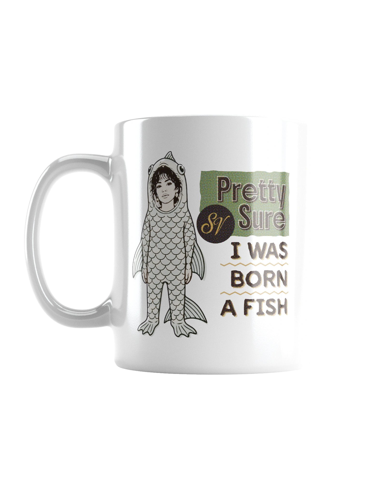 Born A Fish Mug product image (1)